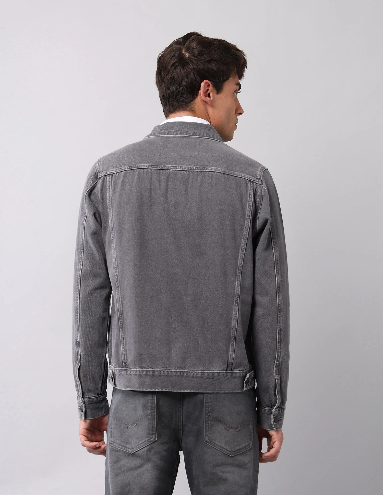 Pure Cotton Regular Fit Denim Jacket - Image 5