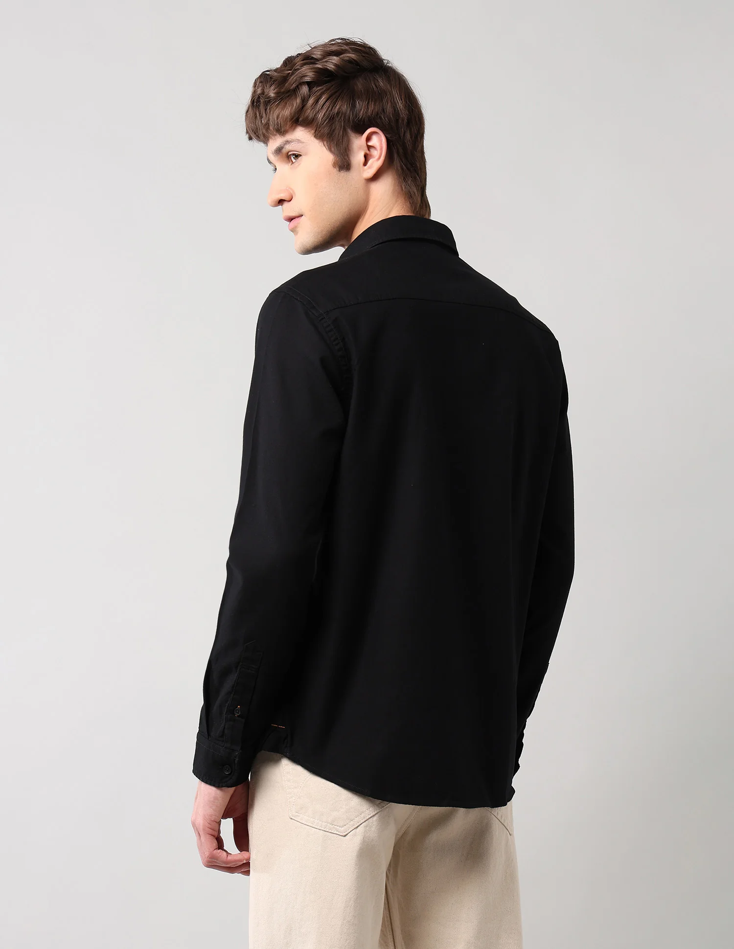 Pure Cotton Regular Fit Dobby Shirt - Image 5