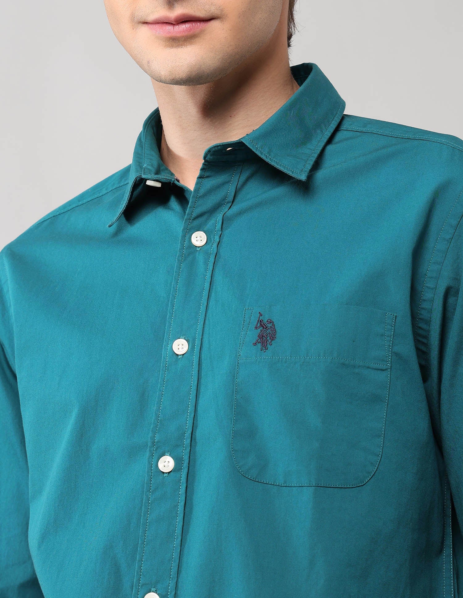 Pure Cotton Regular Fit Shirt - Image 7