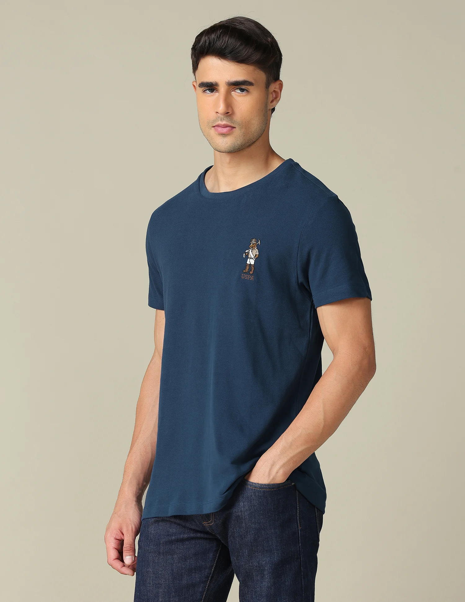 Pure Cotton Regular Fit T- Shirt - Image 4