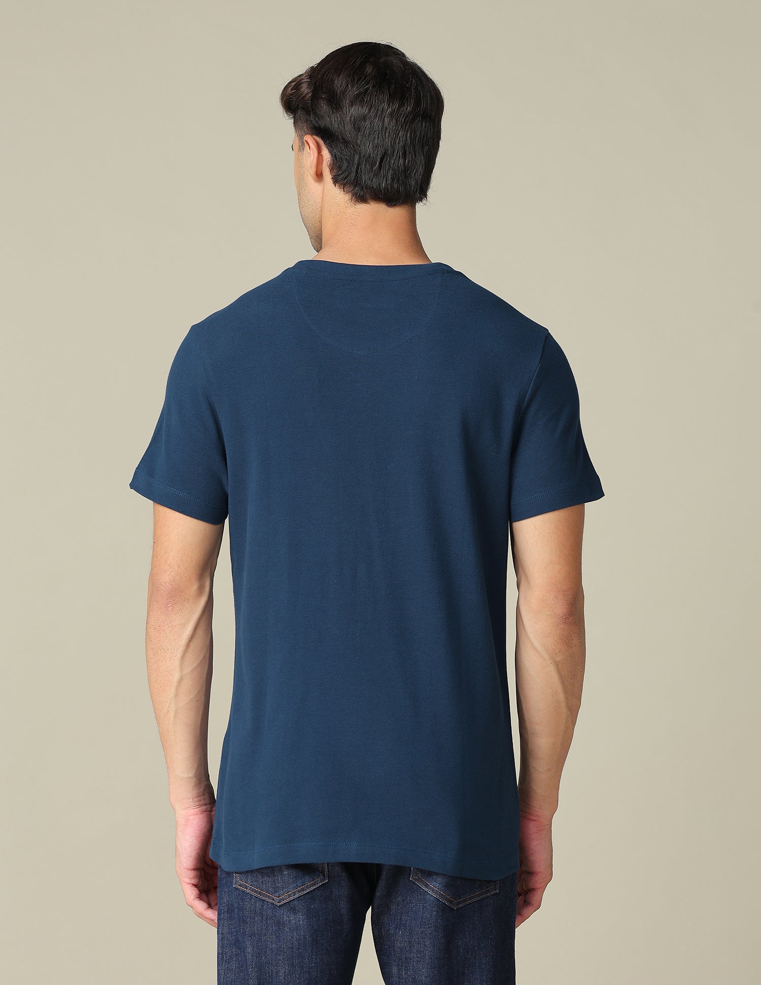 Pure Cotton Regular Fit T- Shirt - Image 5