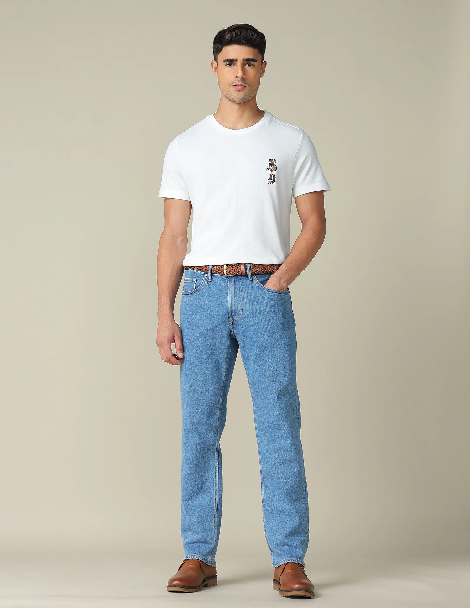 Pure Cotton Regular Fit T- Shirt - Image 3