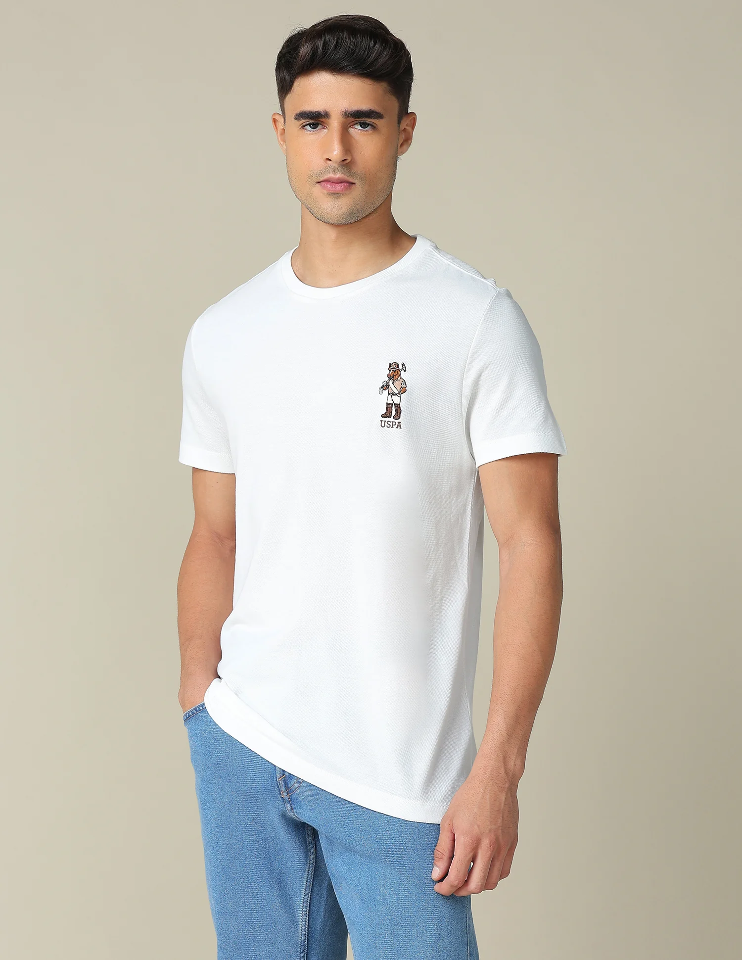 Pure Cotton Regular Fit T- Shirt - Image 4