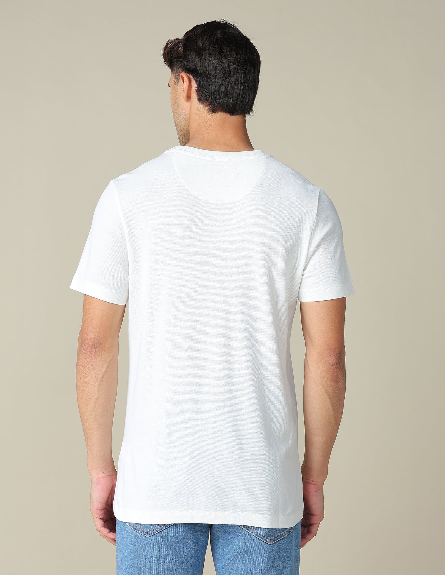 Pure Cotton Regular Fit T- Shirt - Image 5