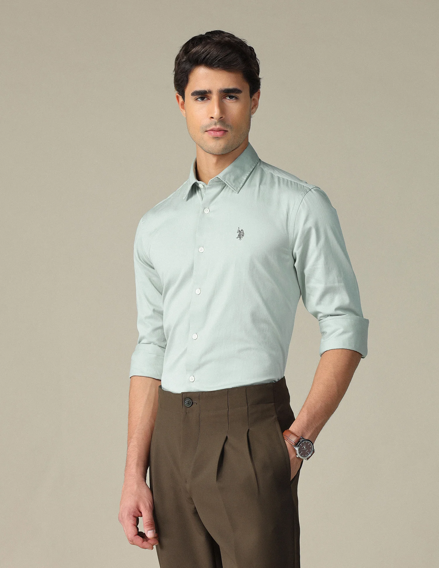 Pure Cotton Satin Shirt - Image 4