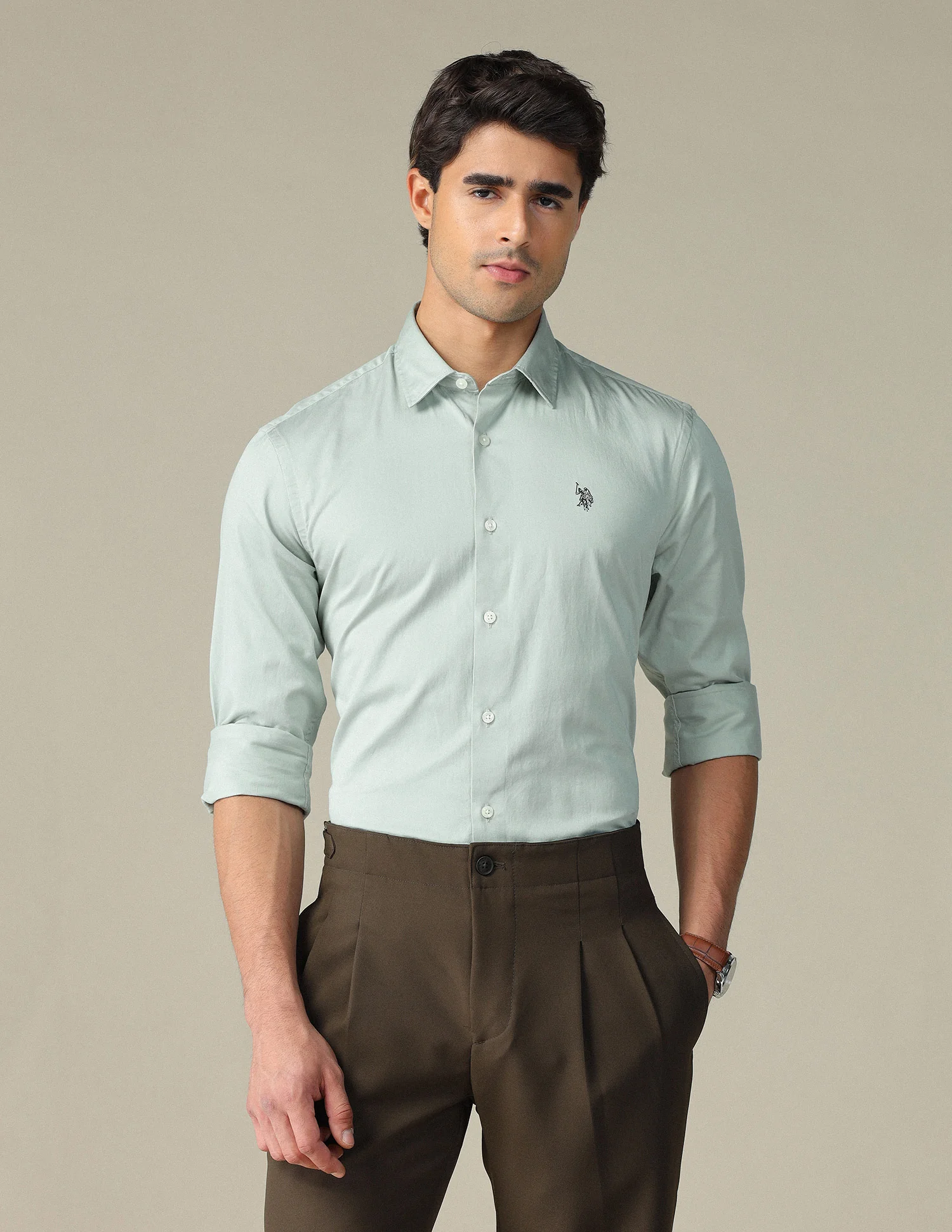 Pure Cotton Satin Shirt - Image 6