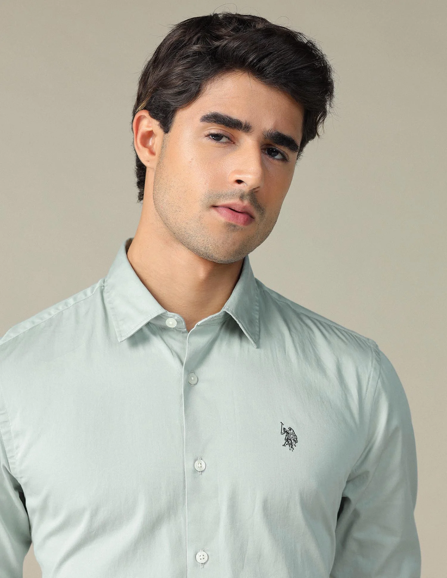 Pure Cotton Satin Shirt - Image 7