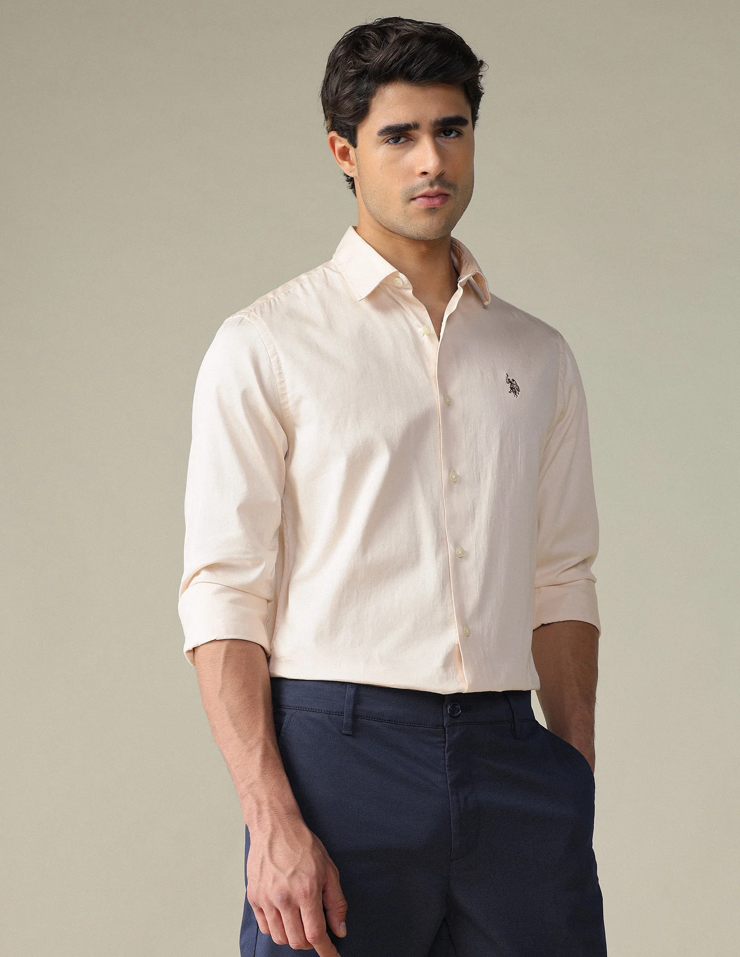 Pure Cotton Satin Shirt