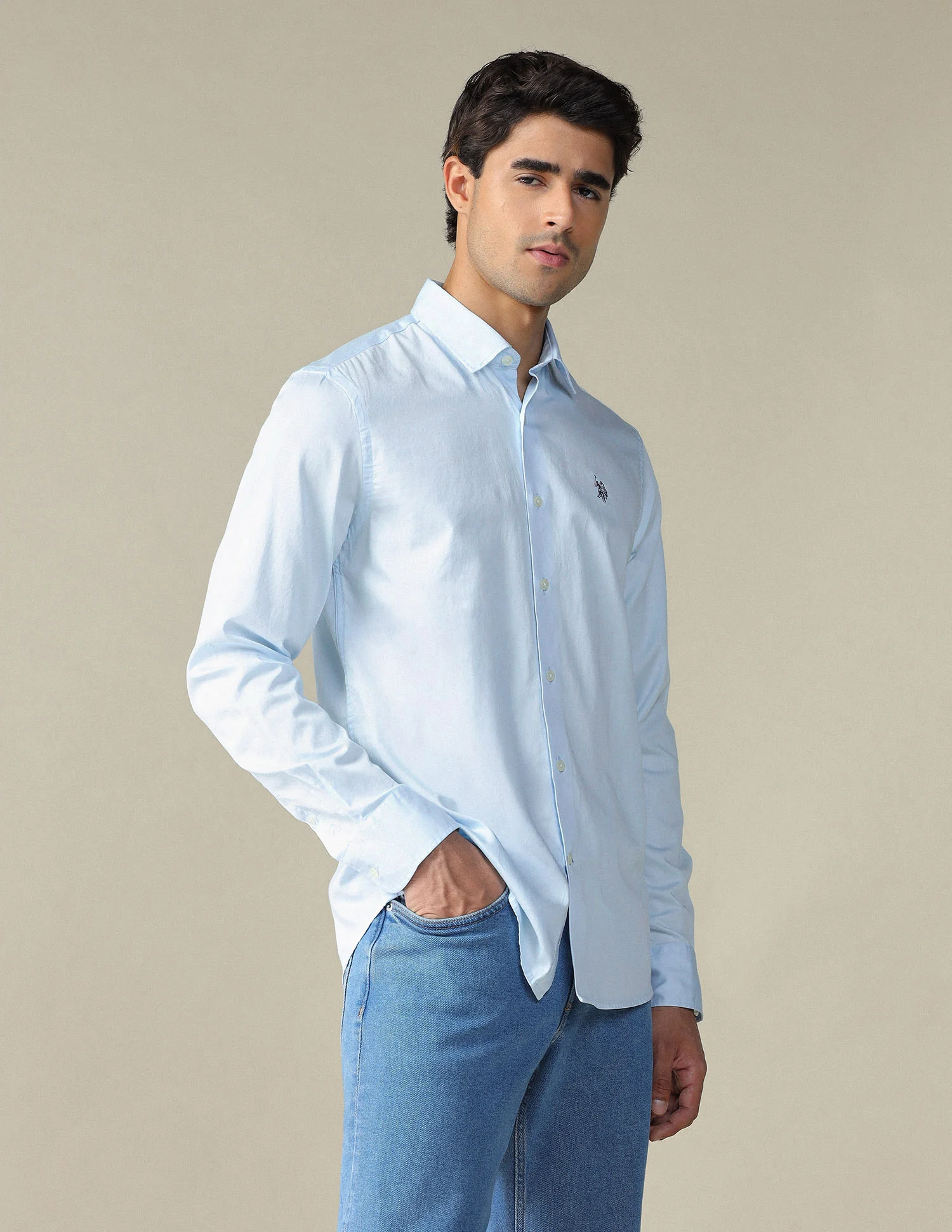 Pure Cotton Satin Shirt - Image 4