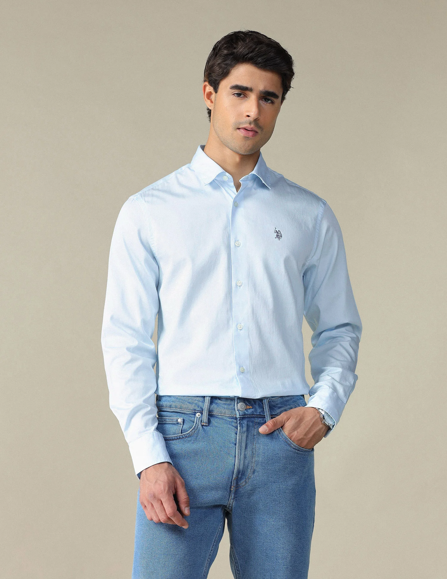 Pure Cotton Satin Shirt - Image 6