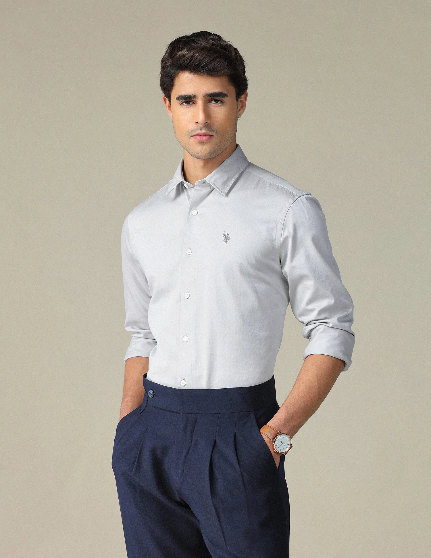 Pure Cotton Satin Shirt - Image 4