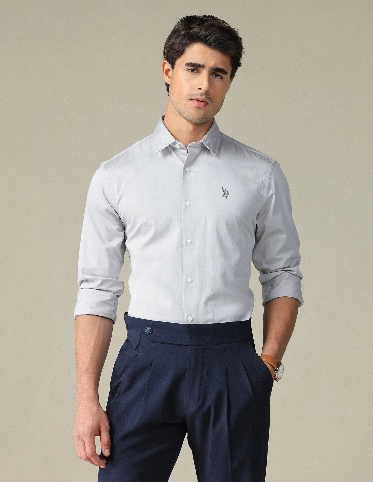 Pure Cotton Satin Shirt - Image 6