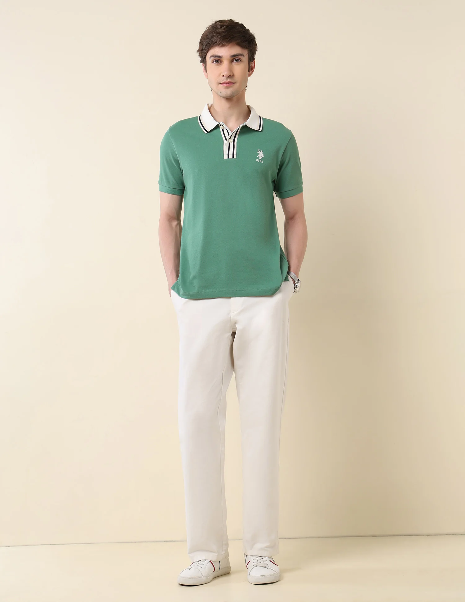 Pure Cotton Slim Fit Classic Polo Shirt - Image 3