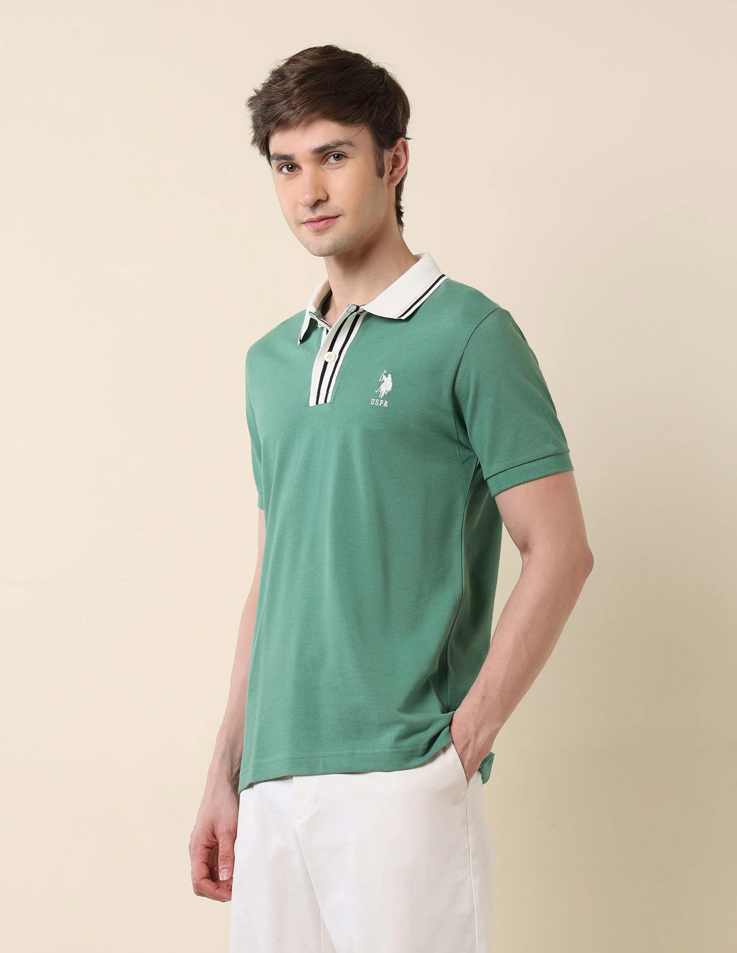 Pure Cotton Slim Fit Classic Polo Shirt - Image 4