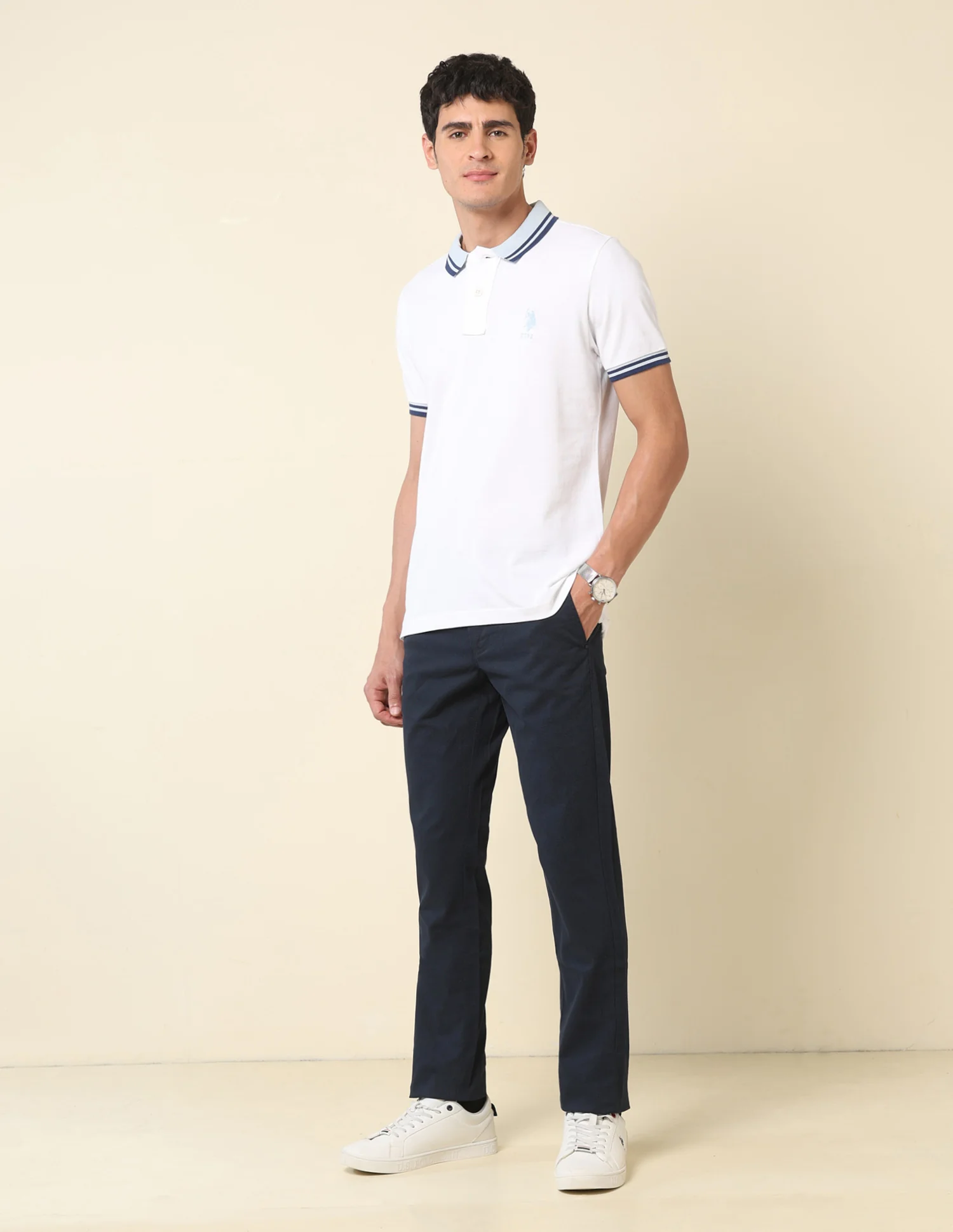 Pure Cotton Slim Fit Classic Polo Shirt - Image 3