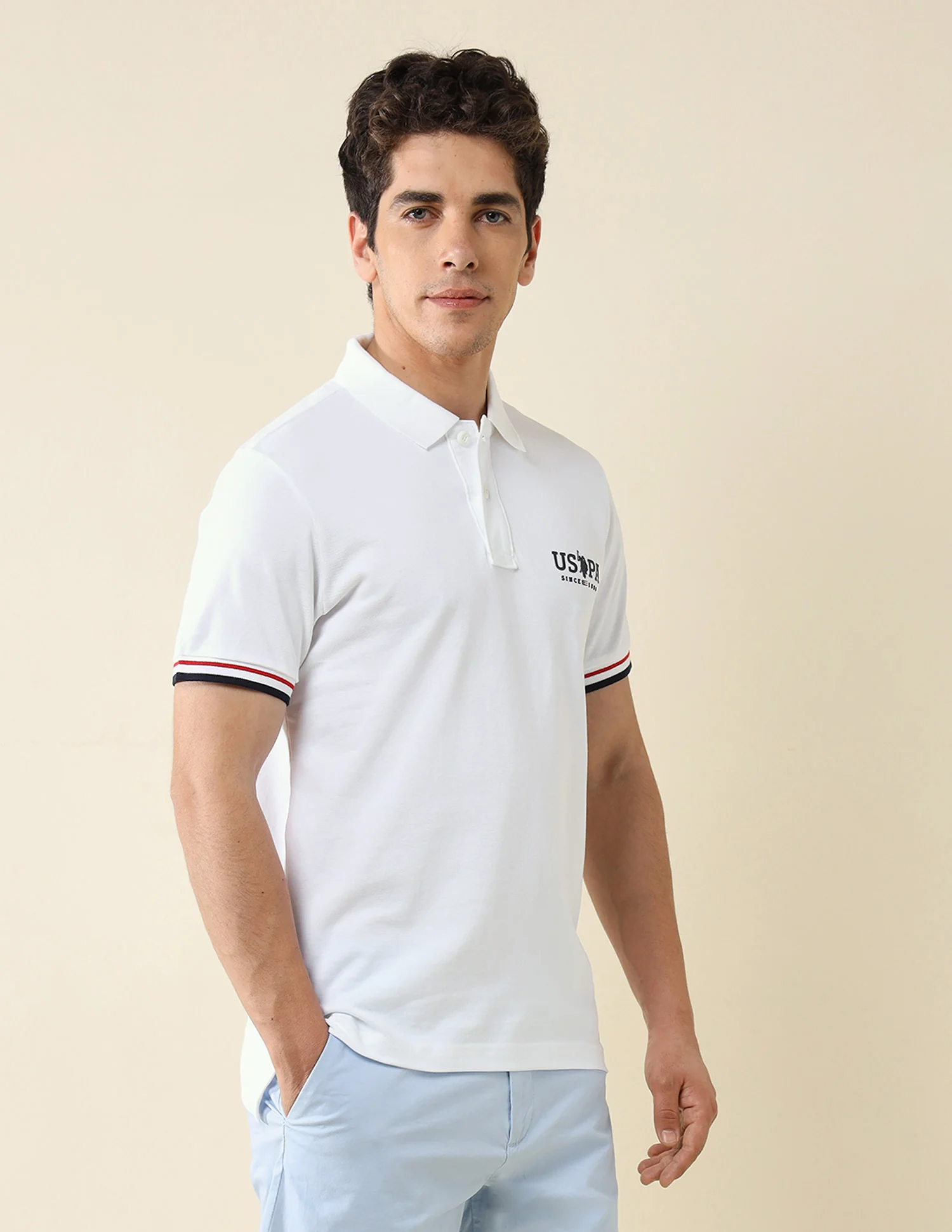 Pure Cotton Slim Fit Classic Polo Shirt - Image 4