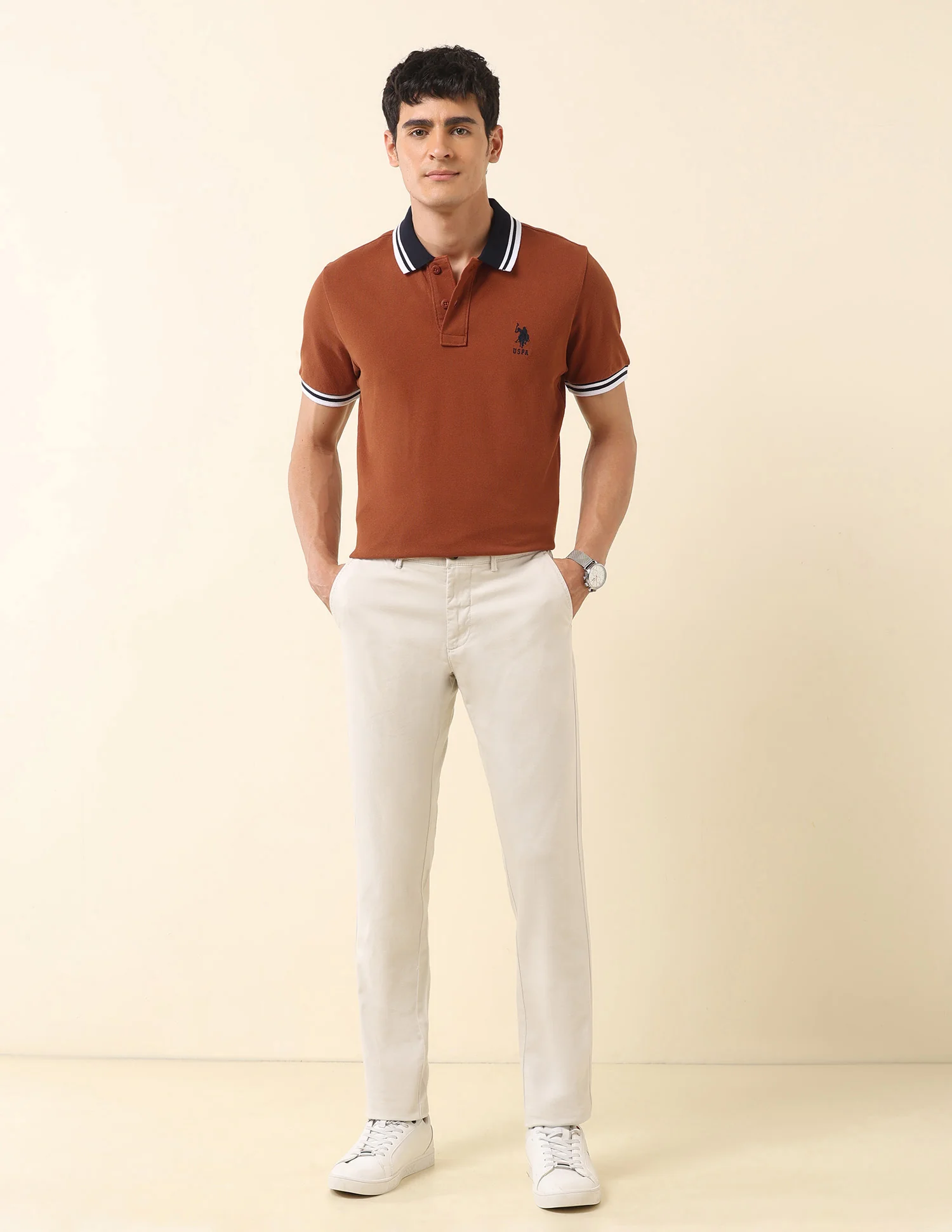 Pure Cotton Slim Fit Classic Polo Shirt - Image 3