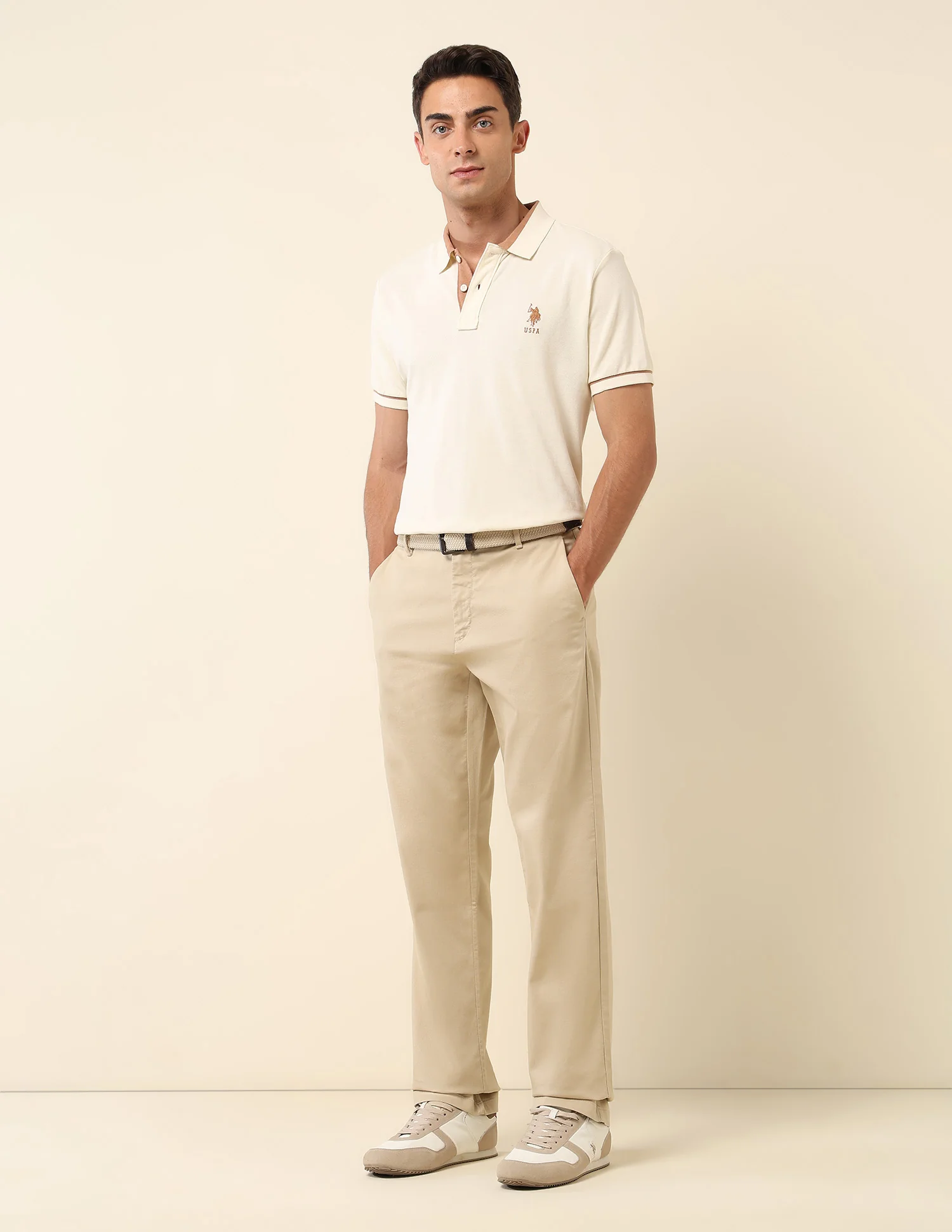 Pure Cotton Slim Fit Polo Shirt - Image 3