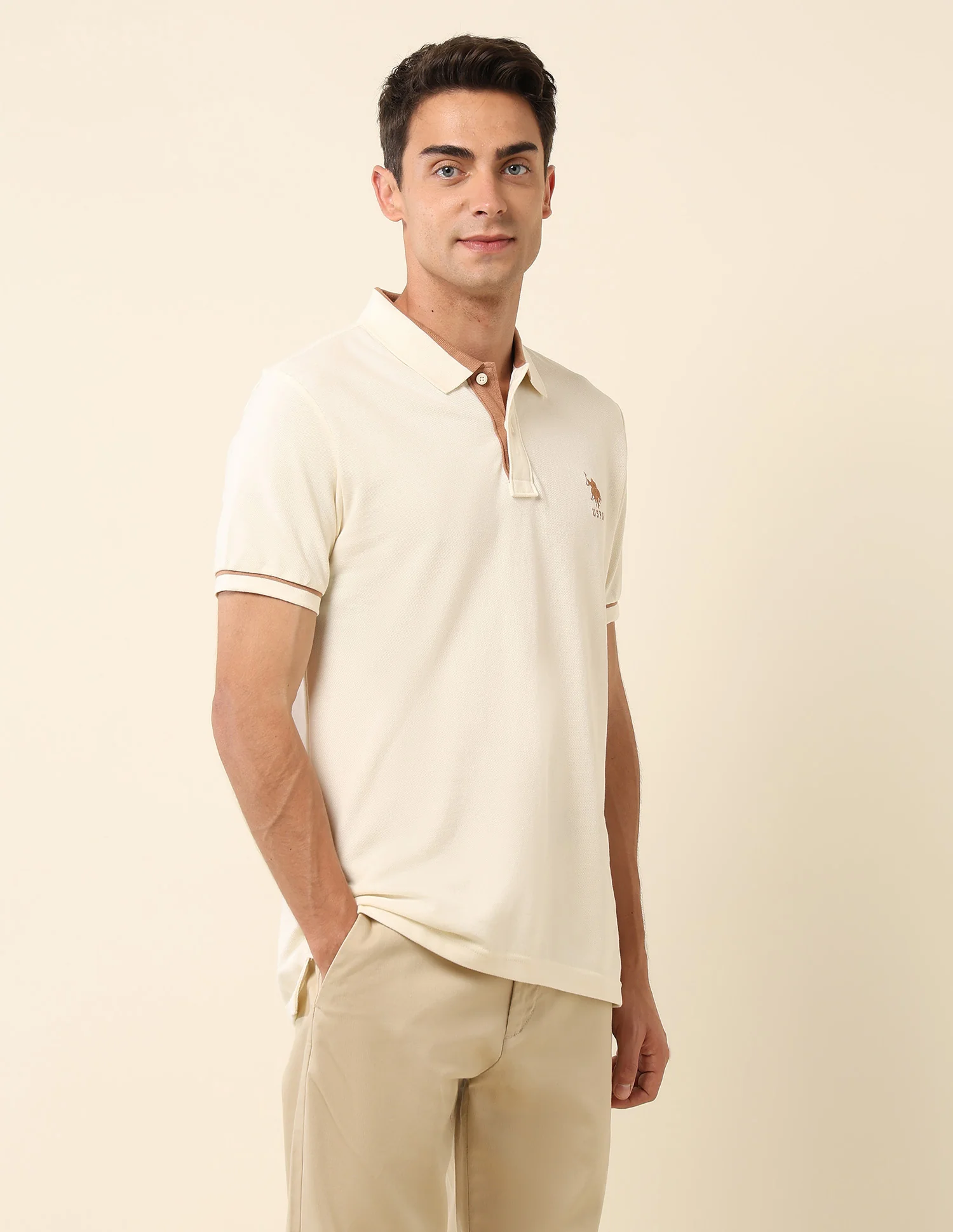 Pure Cotton Slim Fit Polo Shirt - Image 4