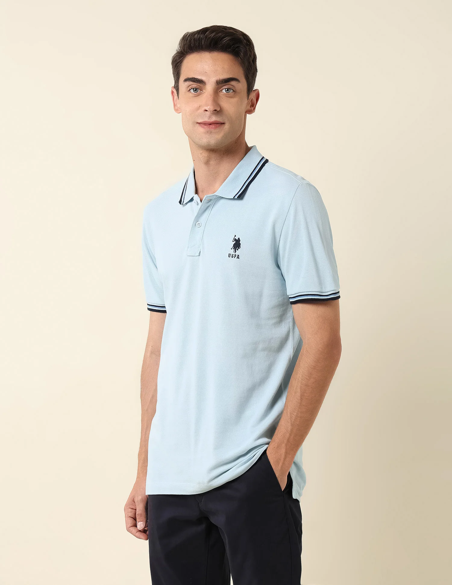 Pure Cotton Slim Fit Polo Shirt - Image 4