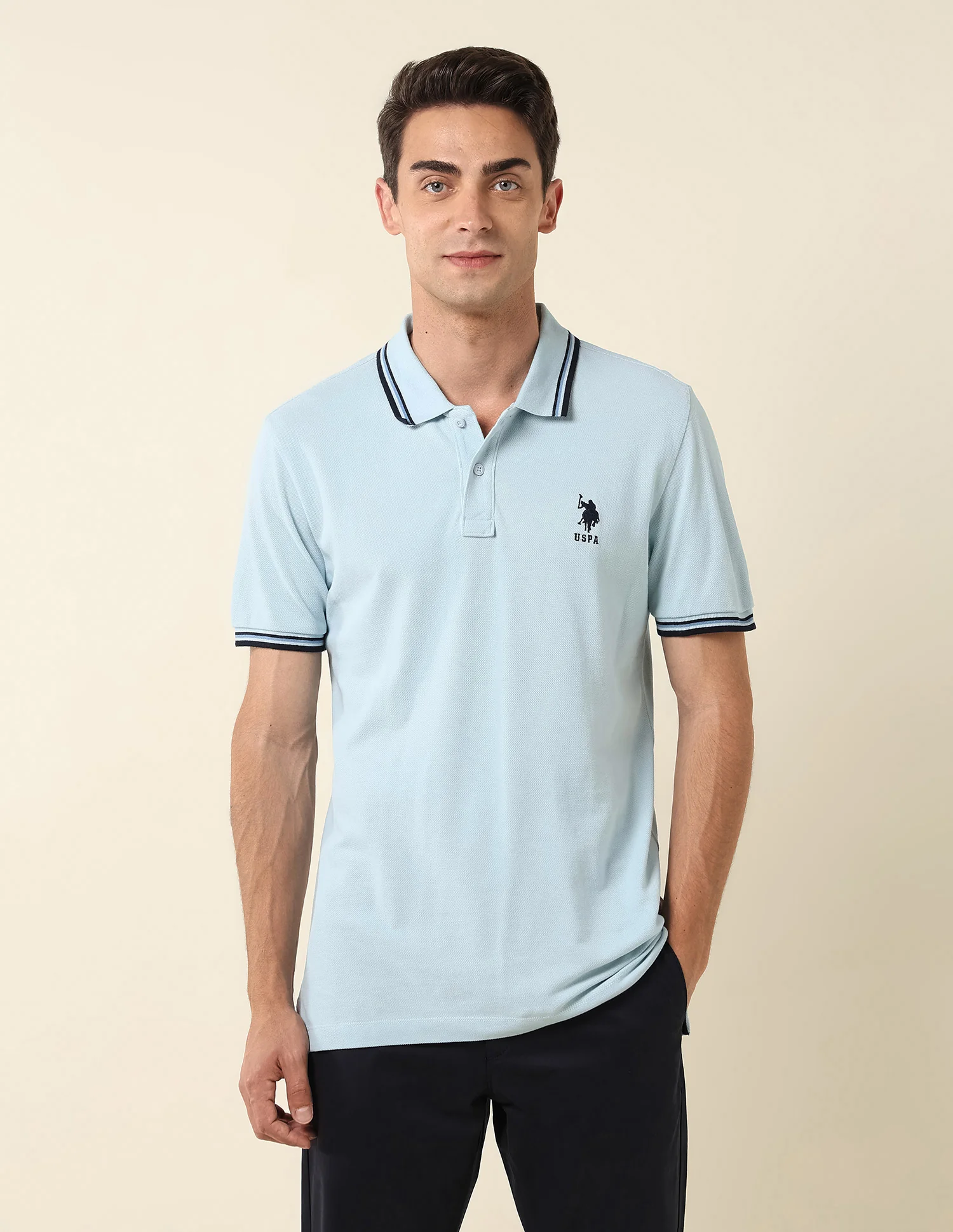 Pure Cotton Slim Fit Polo Shirt - Image 6