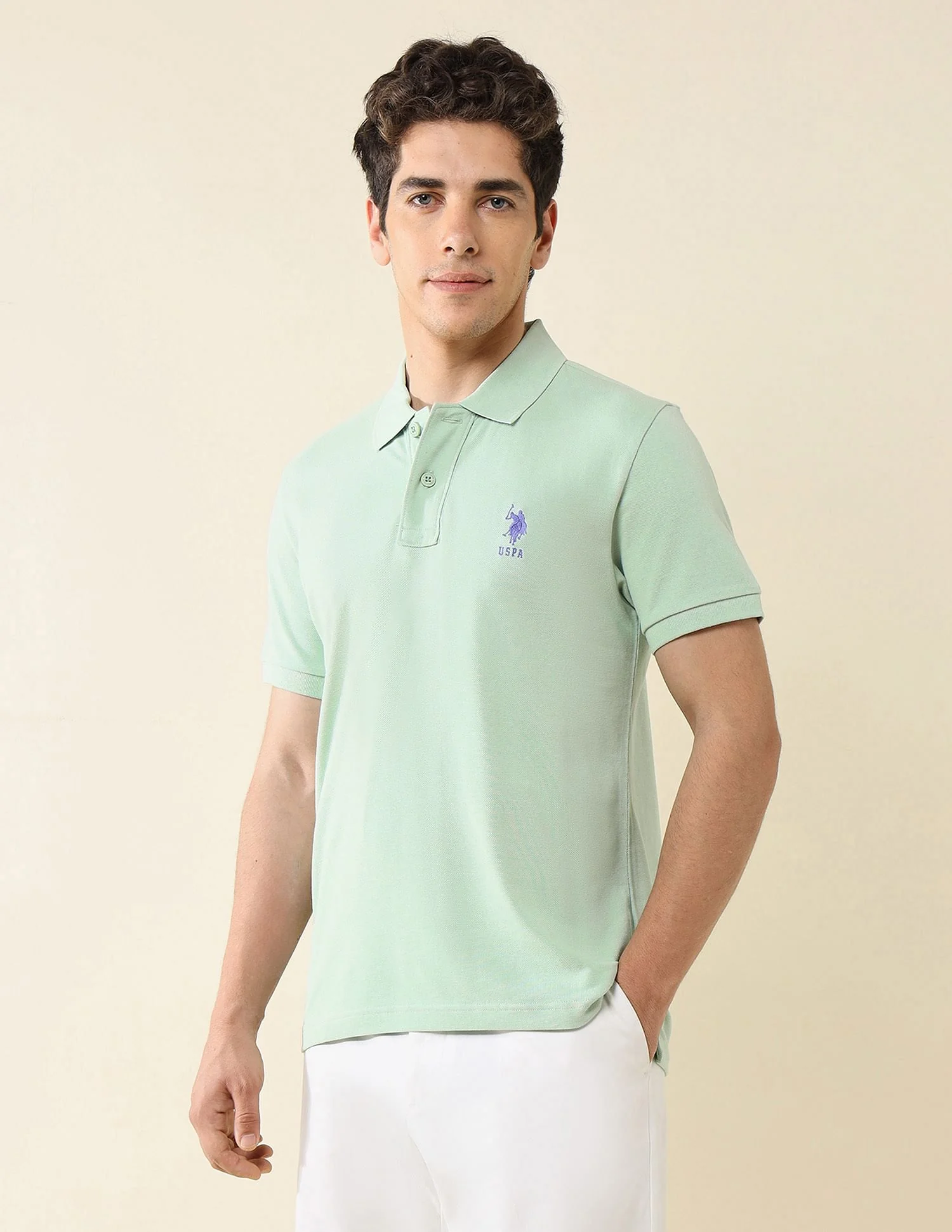 Pure Cotton Slim Fit Polo Shirt - Image 4