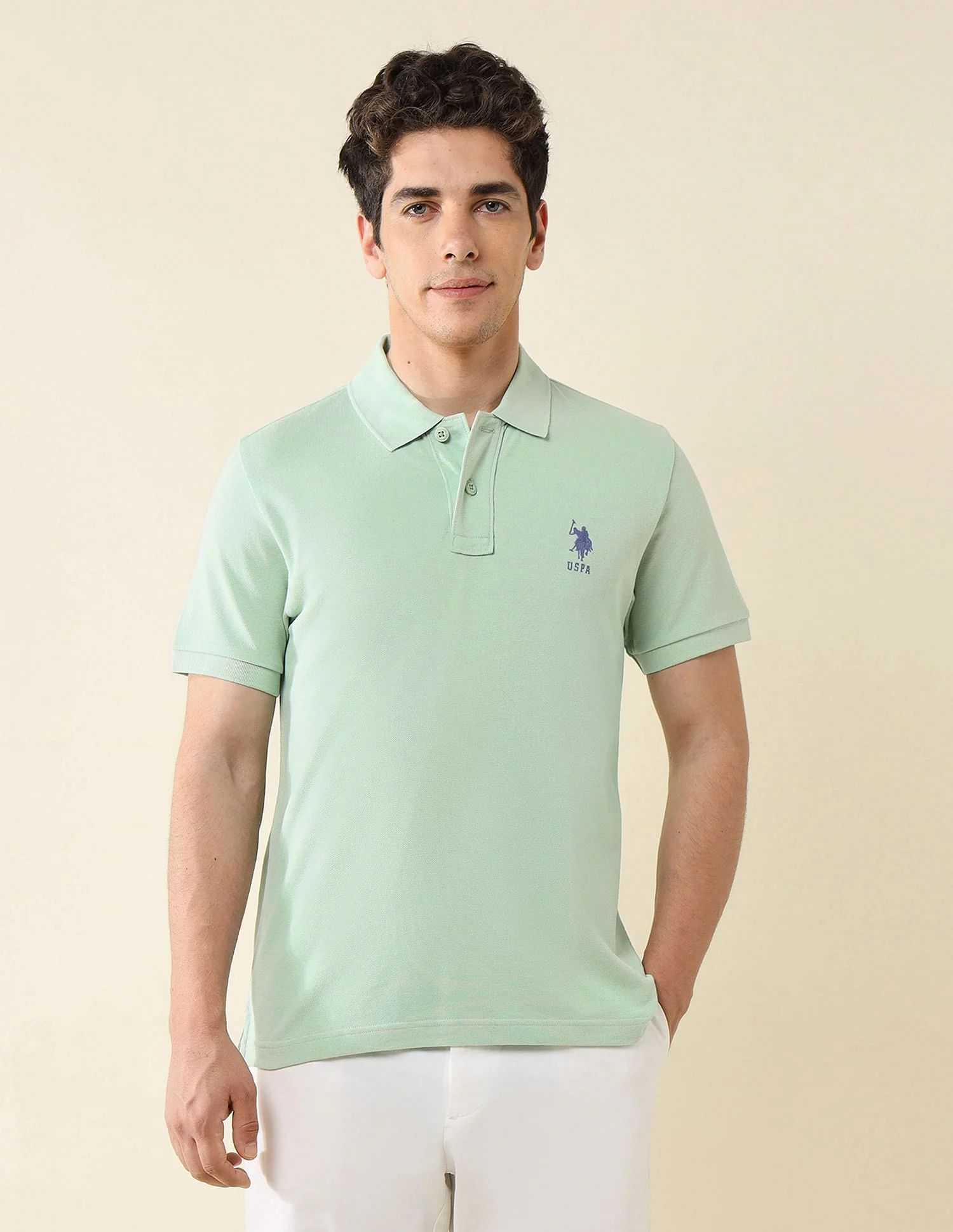 Pure Cotton Slim Fit Polo Shirt - Image 6