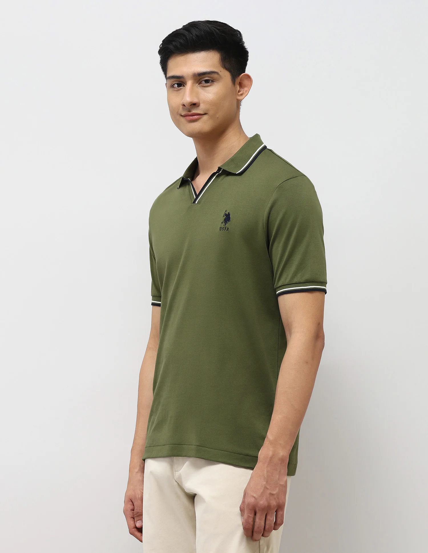 Pure Cotton Slim Fit Polo Shirt - Image 4