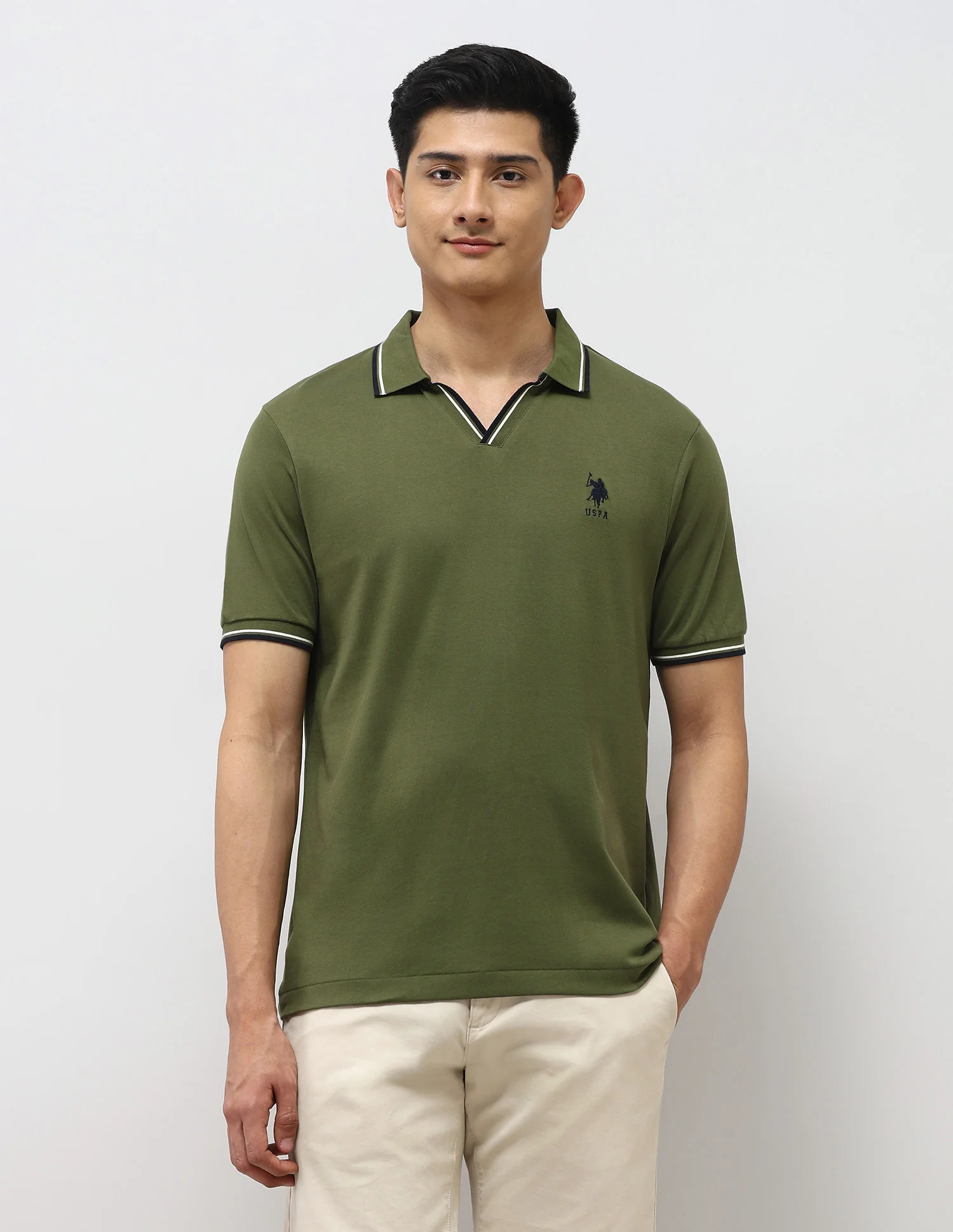 Pure Cotton Slim Fit Polo Shirt - Image 6