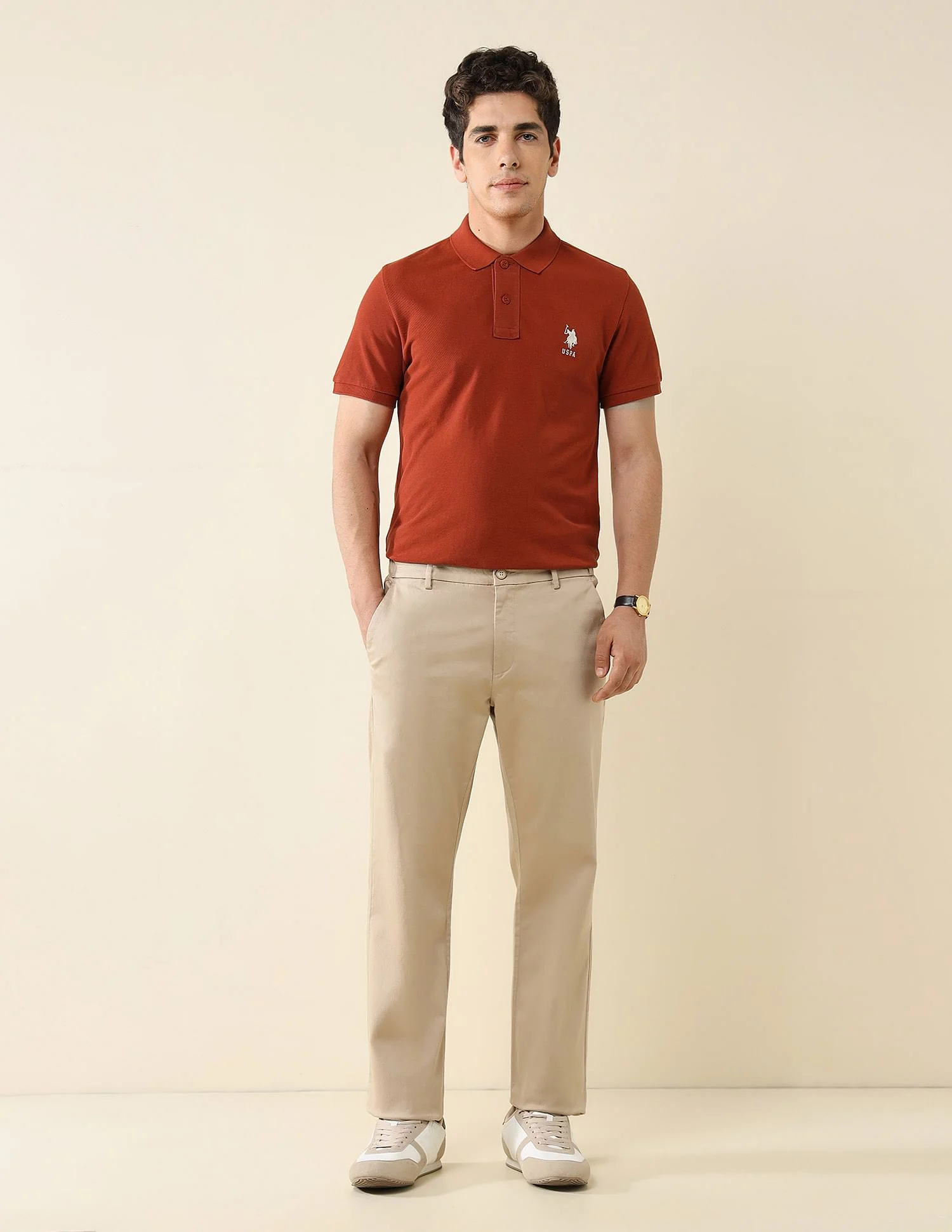Pure Cotton Slim Fit Polo Shirt - Image 3