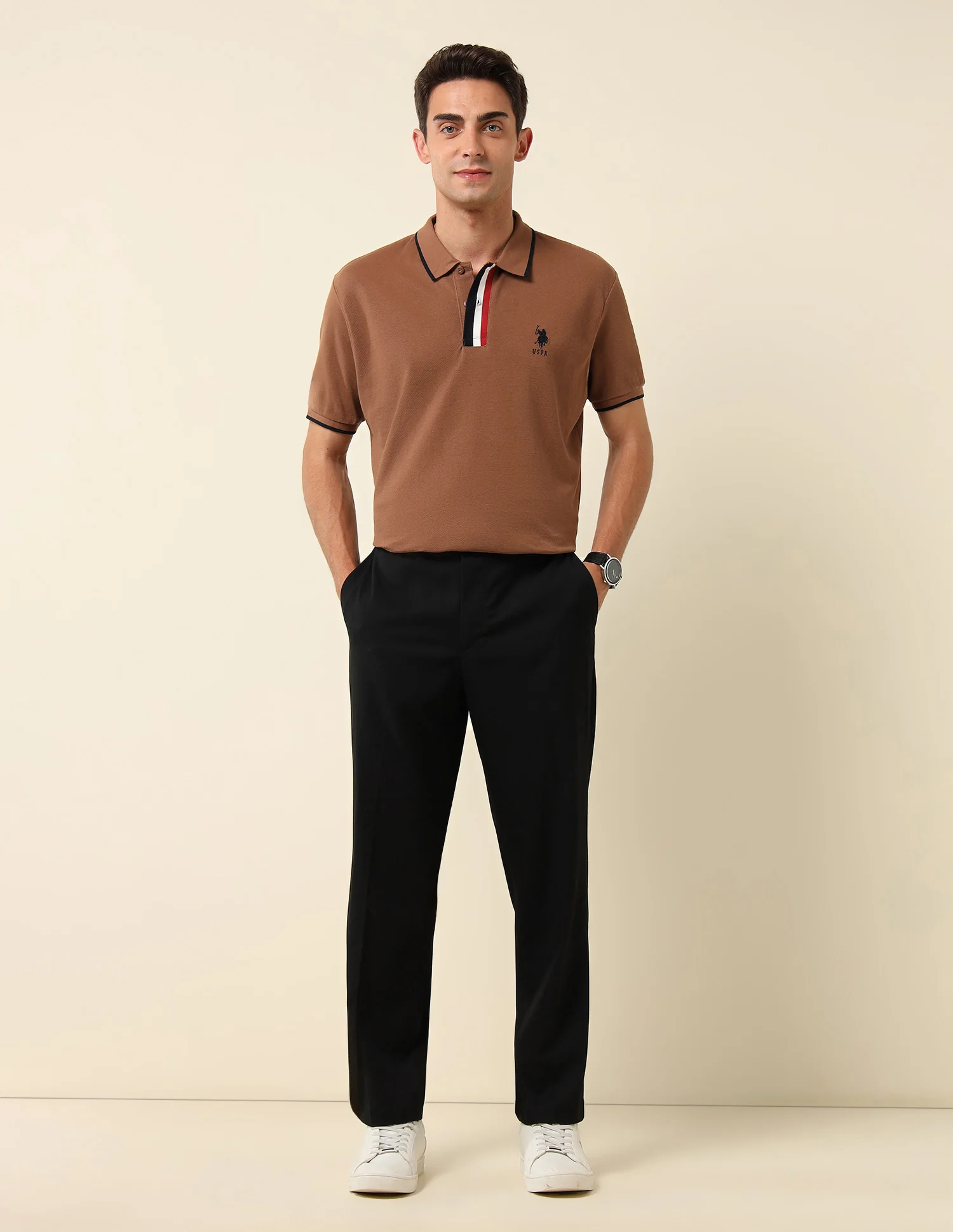 Pure Cotton Slim Fit Polo Shirt - Image 3