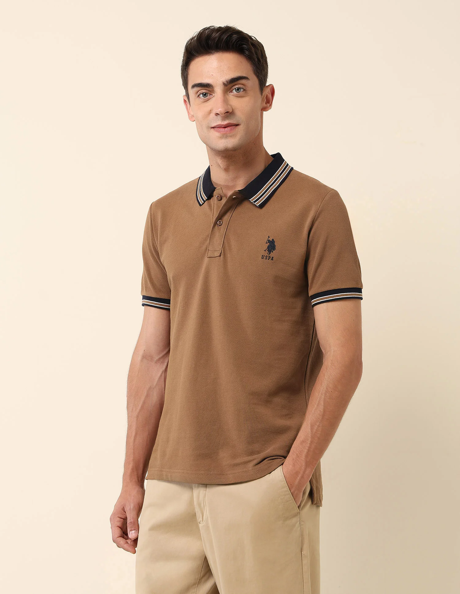 Pure Cotton Slim Fit Polo Shirt - Image 4