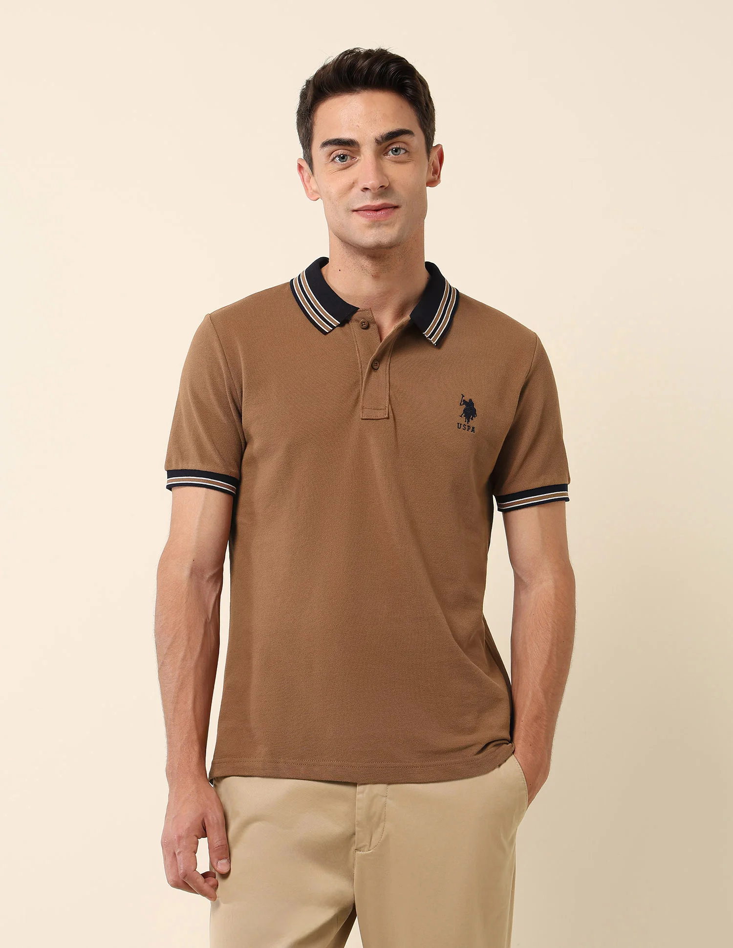 Pure Cotton Slim Fit Polo Shirt - Image 6