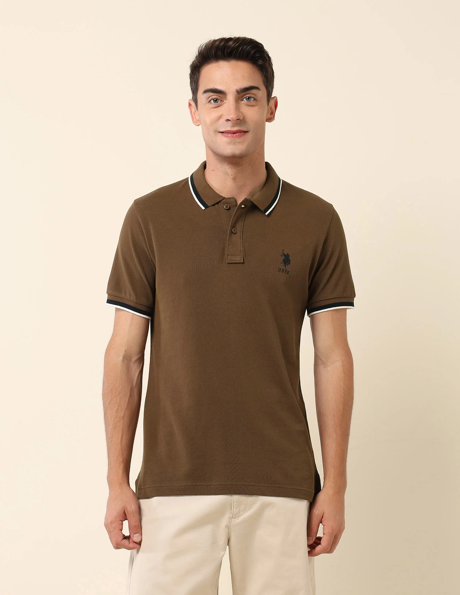 Pure Cotton Slim Fit Polo Shirt - Image 6