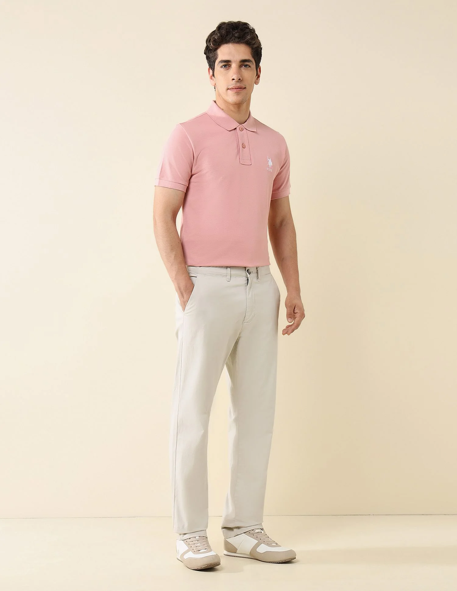 Pure Cotton Slim Fit Polo Shirt - Image 3