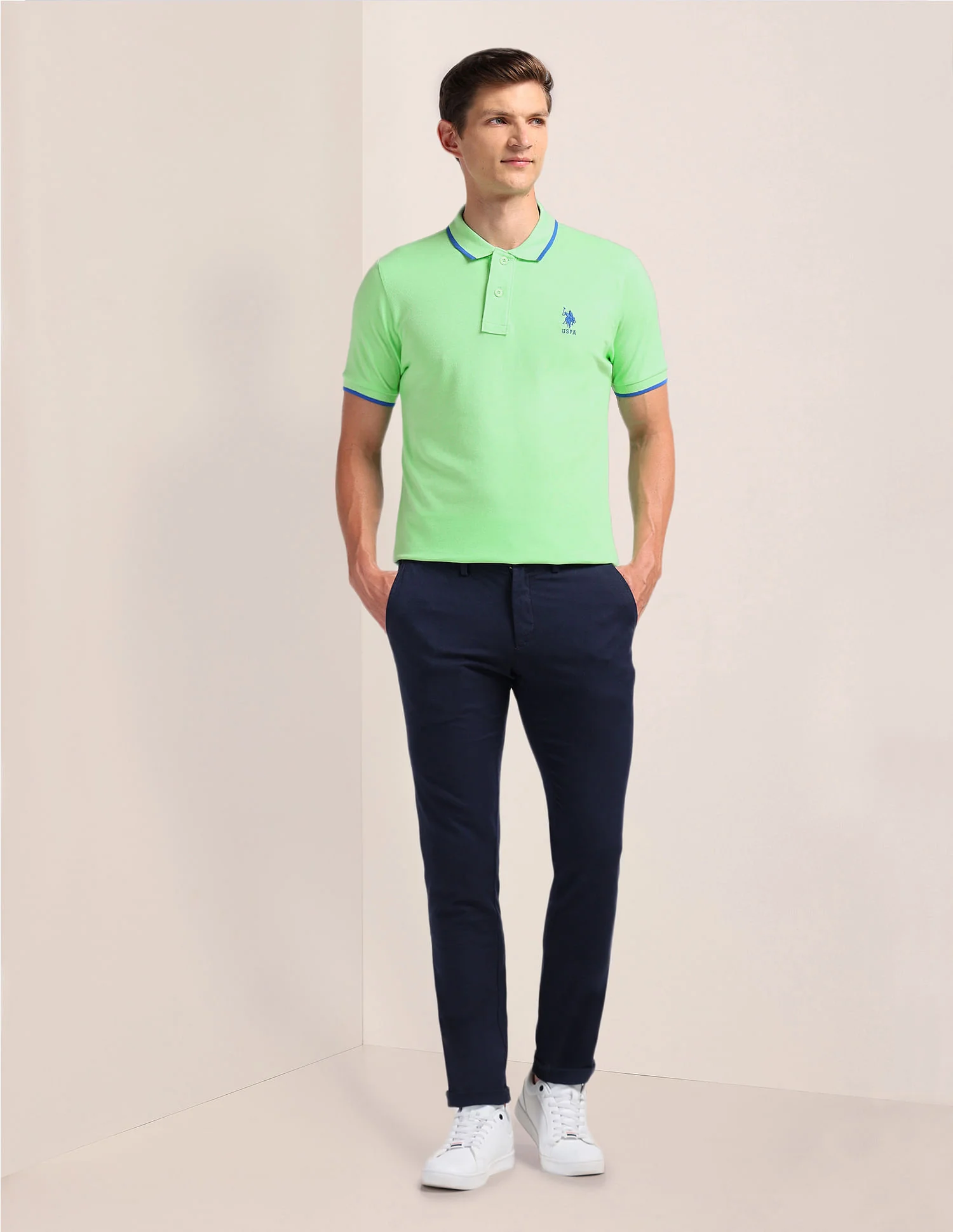 Pure Cotton Slim Fit Polo Shirt - Image 3