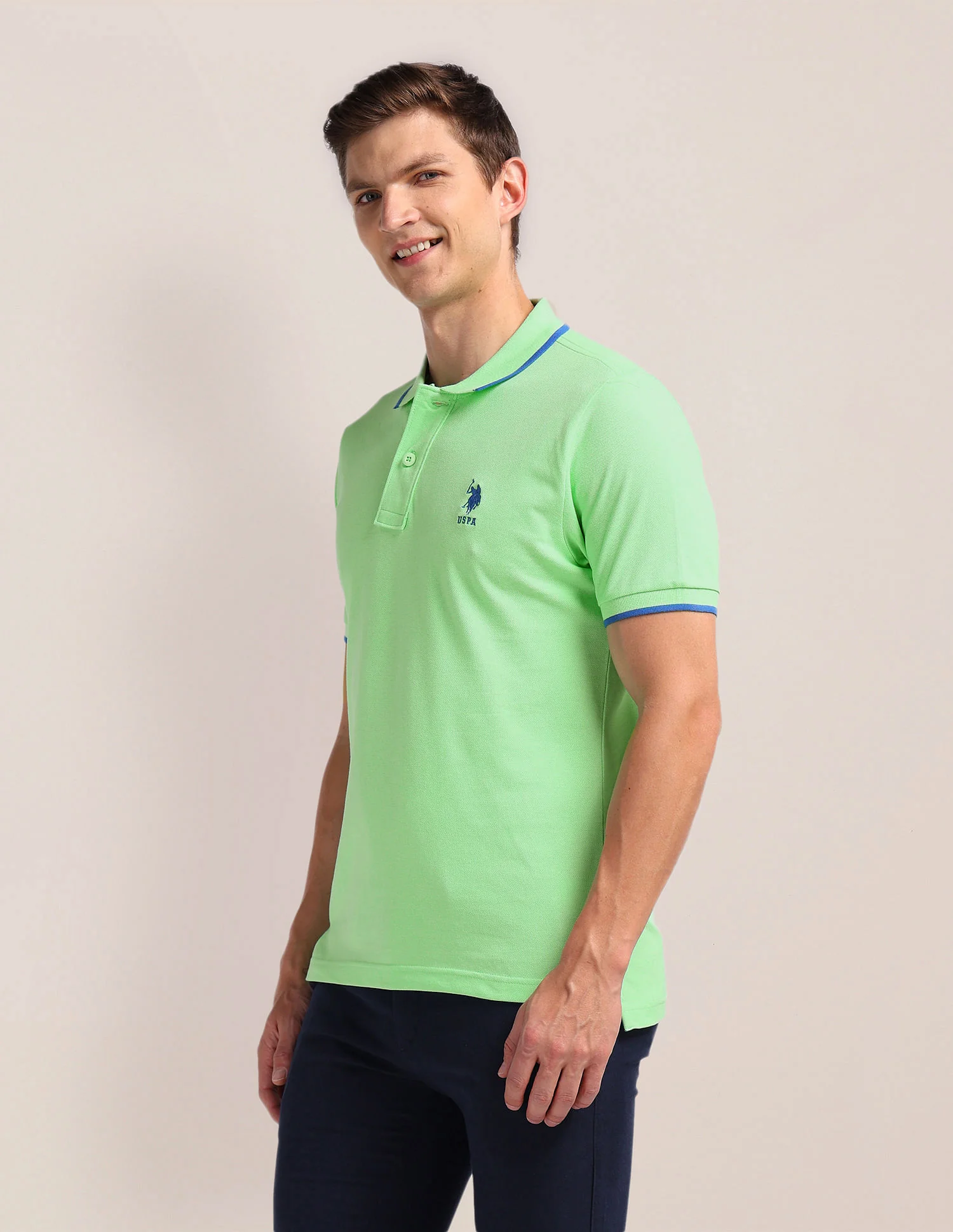 Pure Cotton Slim Fit Polo Shirt - Image 4