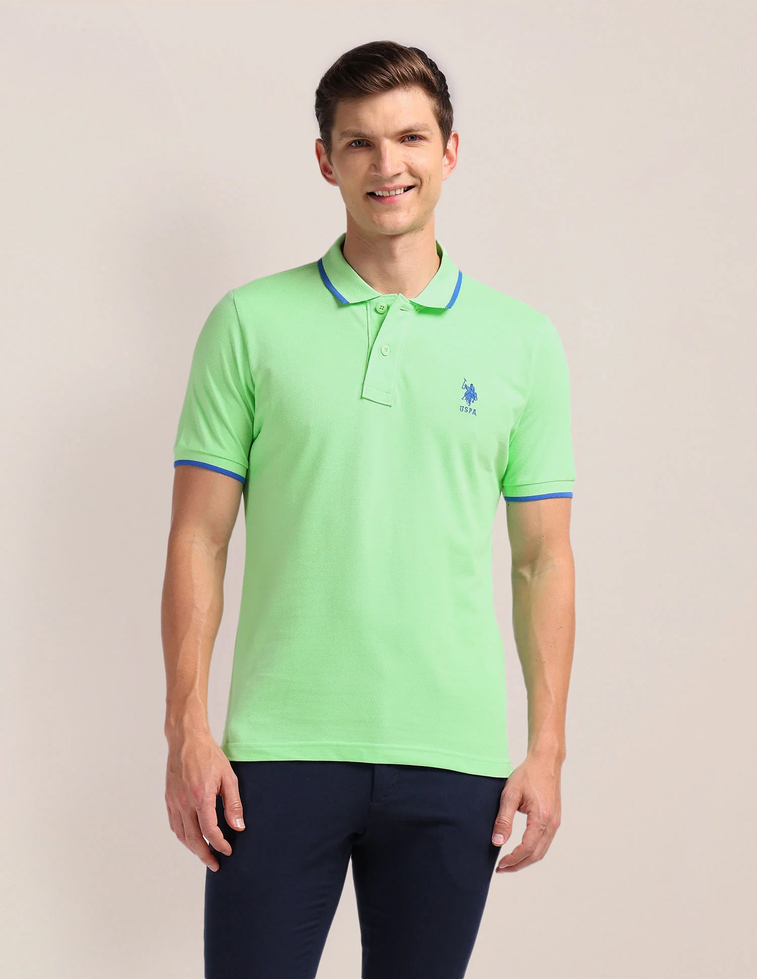 Pure Cotton Slim Fit Polo Shirt - Image 6
