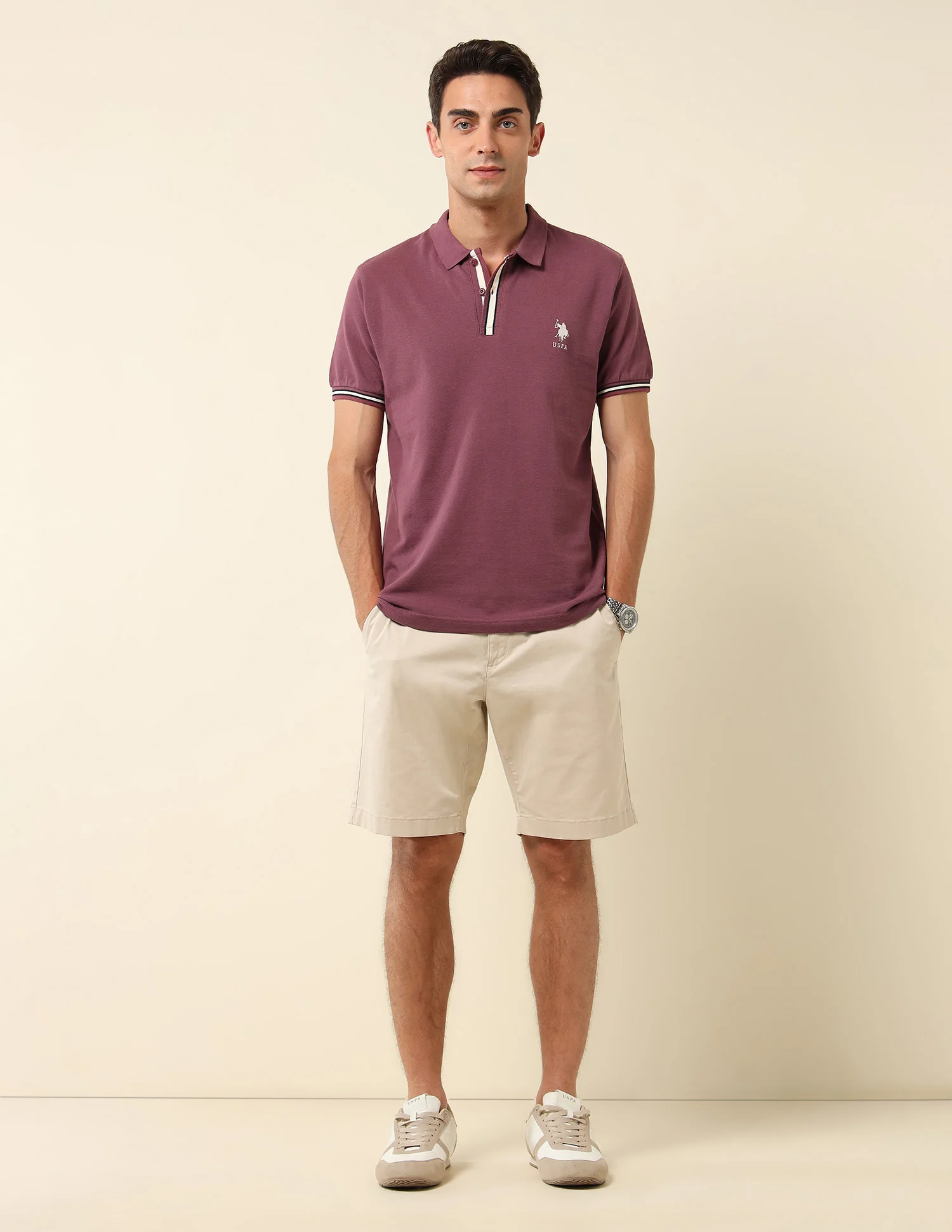 Pure Cotton Slim Fit Polo Shirt - Image 3