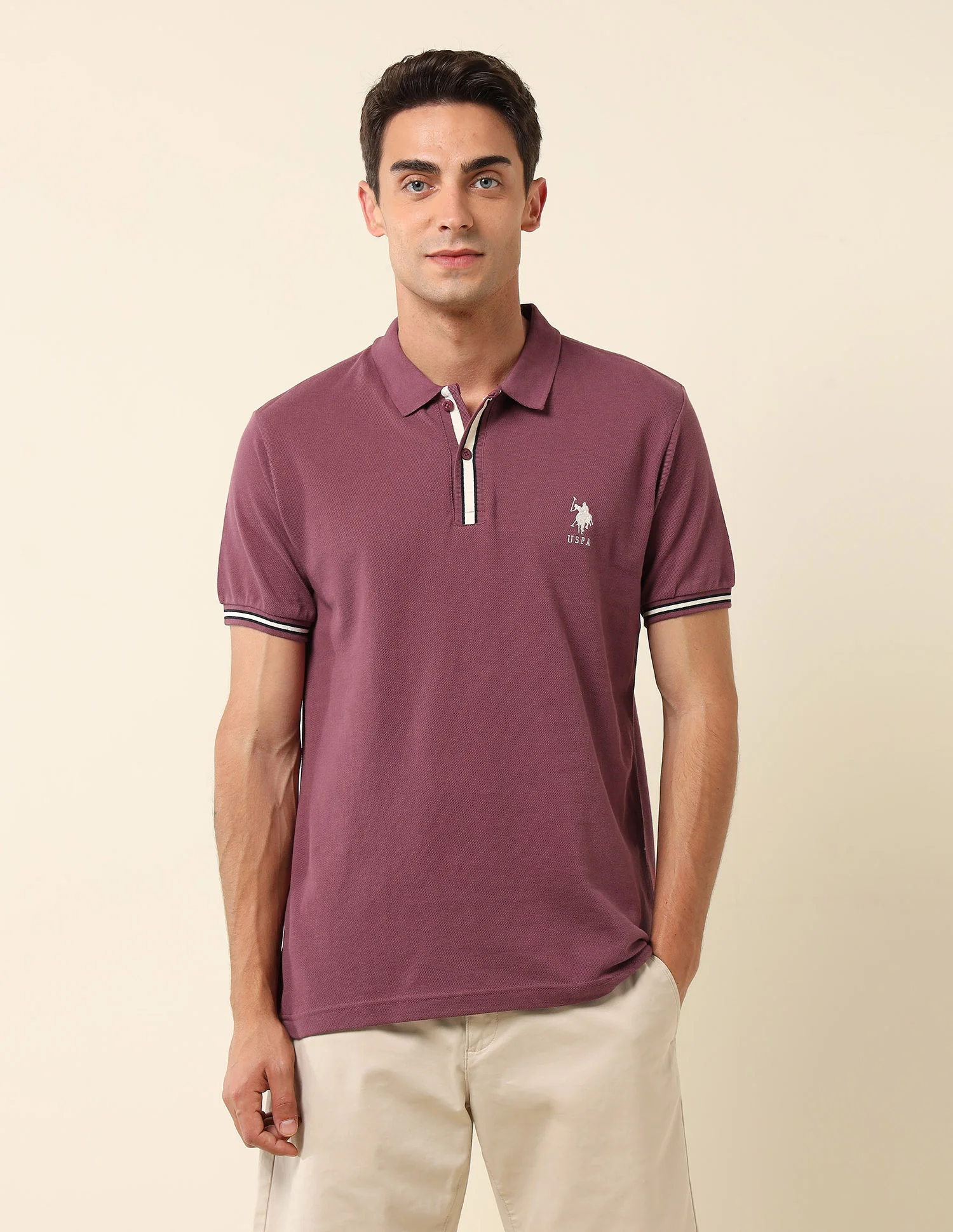 Pure Cotton Slim Fit Polo Shirt - Image 6