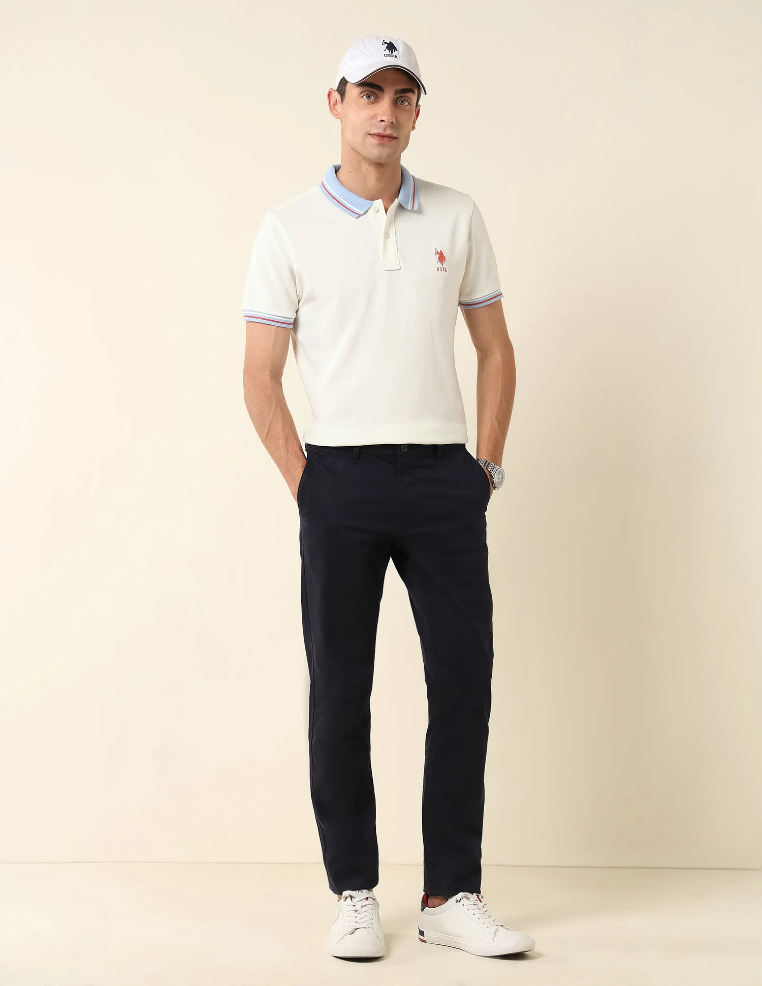 Pure Cotton Slim Fit Polo Shirt - Image 3