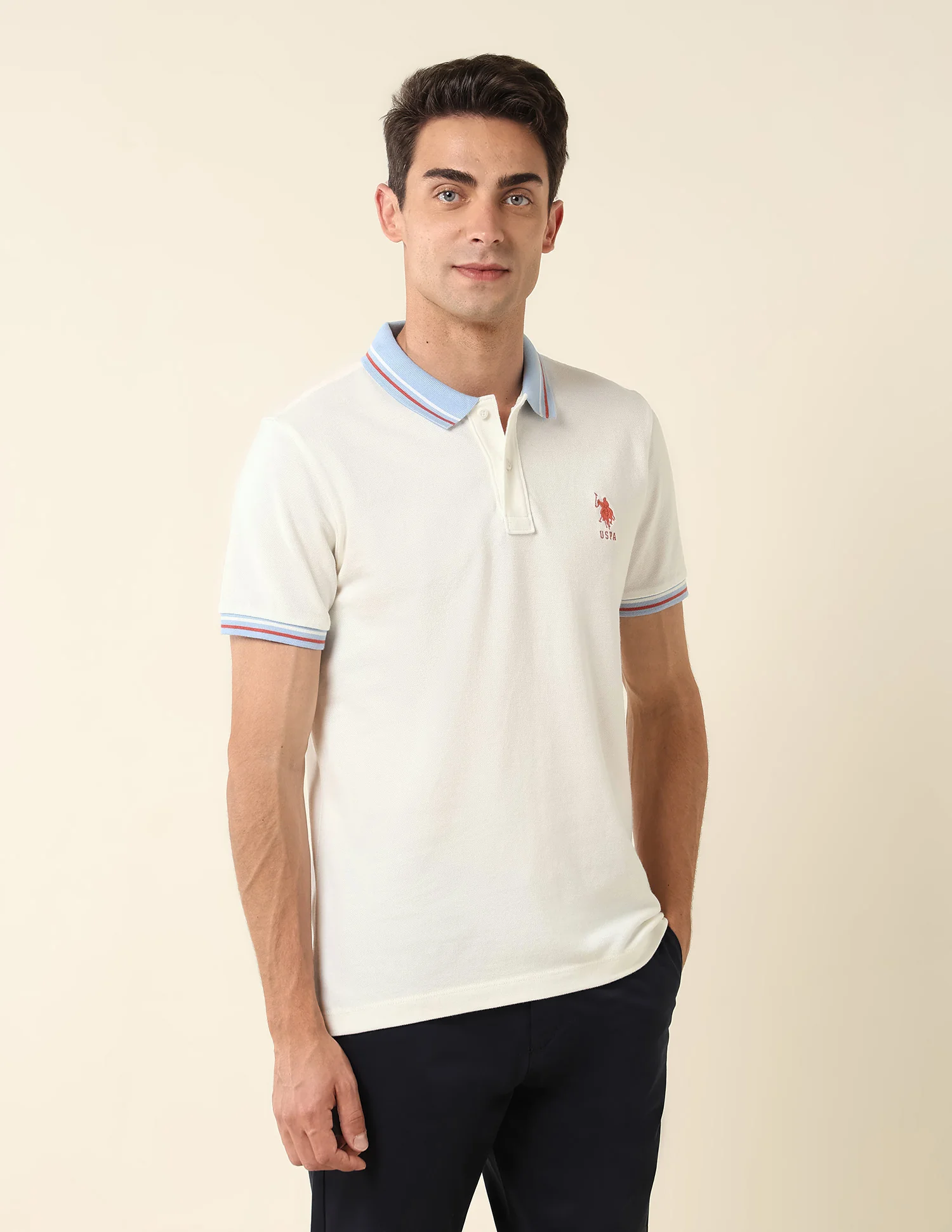 Pure Cotton Slim Fit Polo Shirt - Image 4