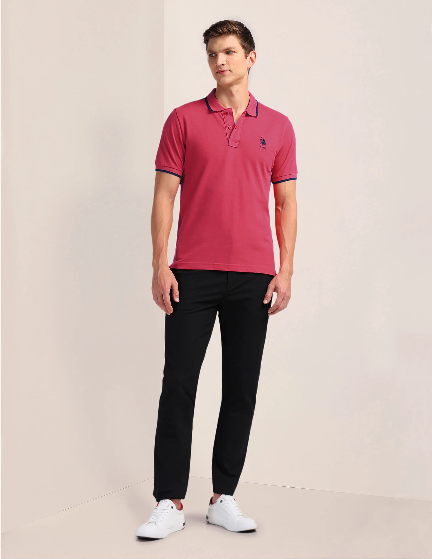 Pure Cotton Slim Fit Polo Shirt - Image 3