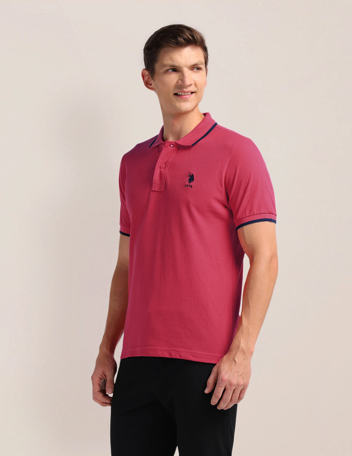 Pure Cotton Slim Fit Polo Shirt - Image 4