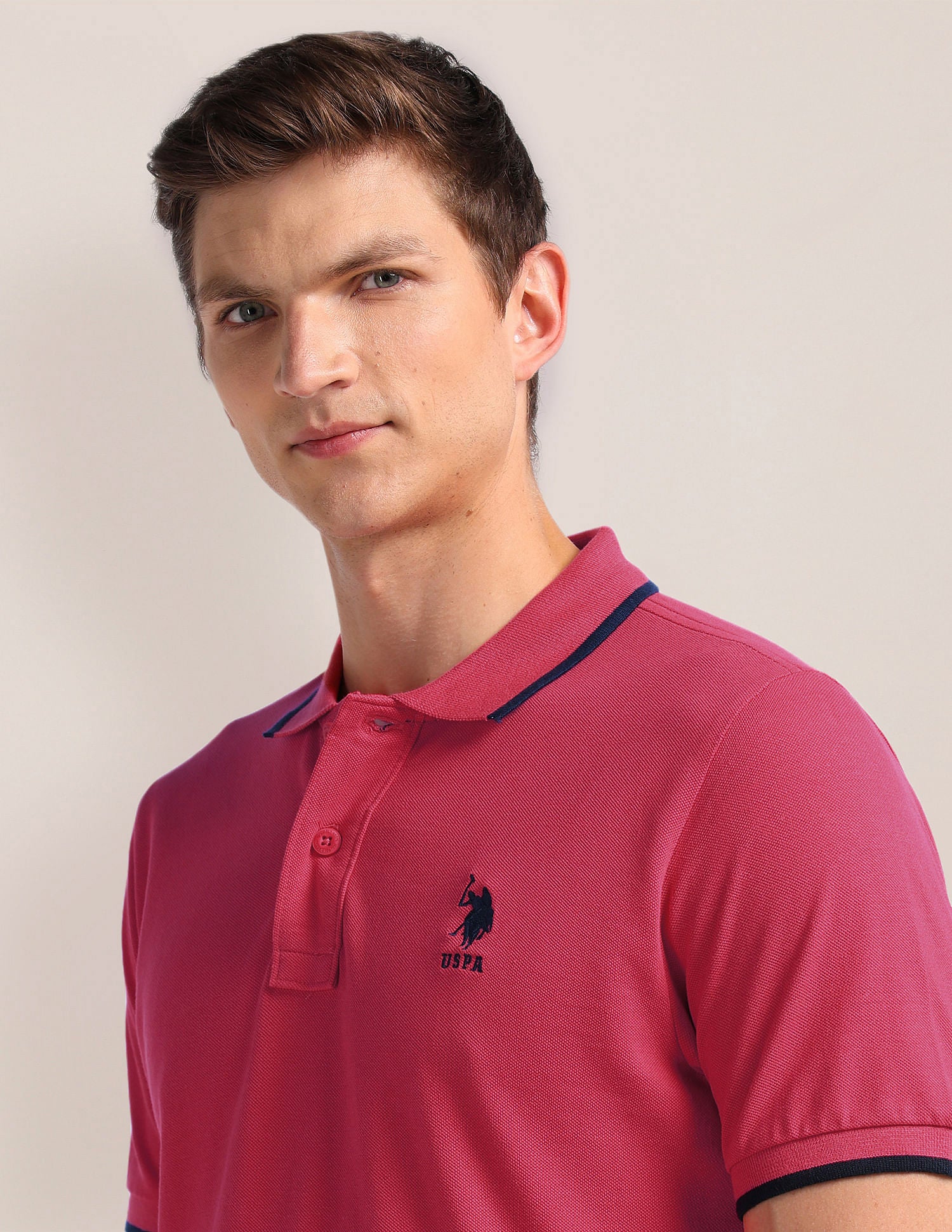 Pure Cotton Slim Fit Polo Shirt - Image 7