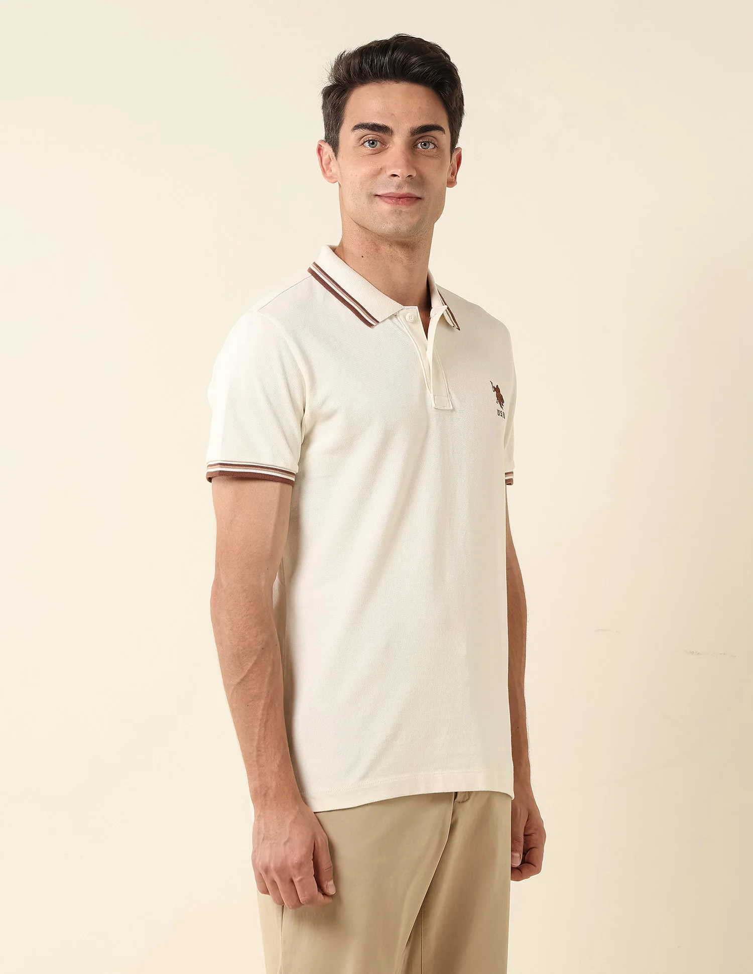 Pure Cotton Slim Fit Polo Shirt - Image 4