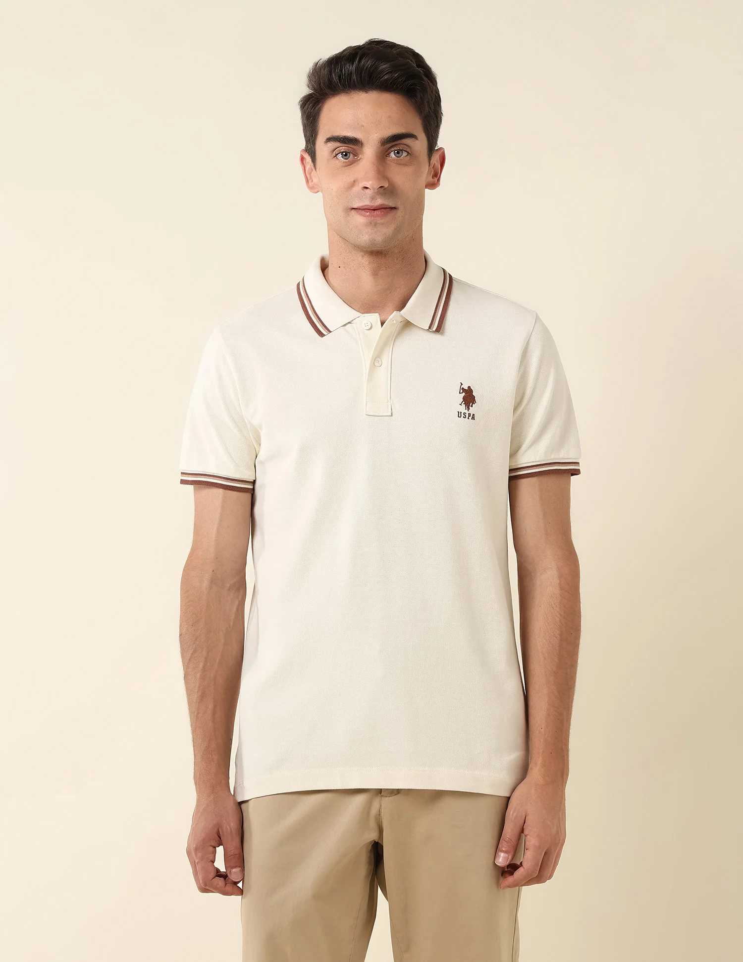Pure Cotton Slim Fit Polo Shirt - Image 6