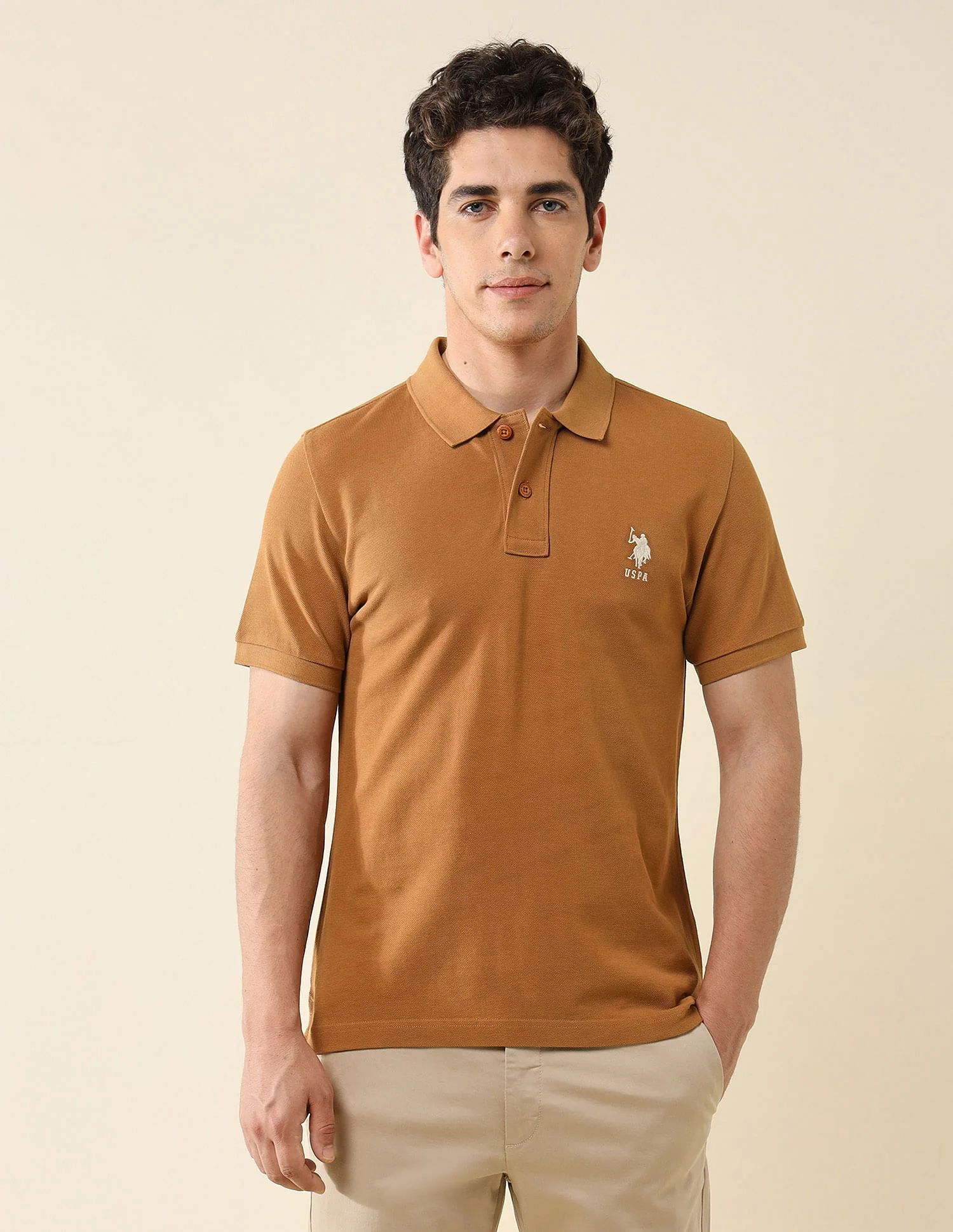 Pure Cotton Slim Fit Polo Shirt - Image 6