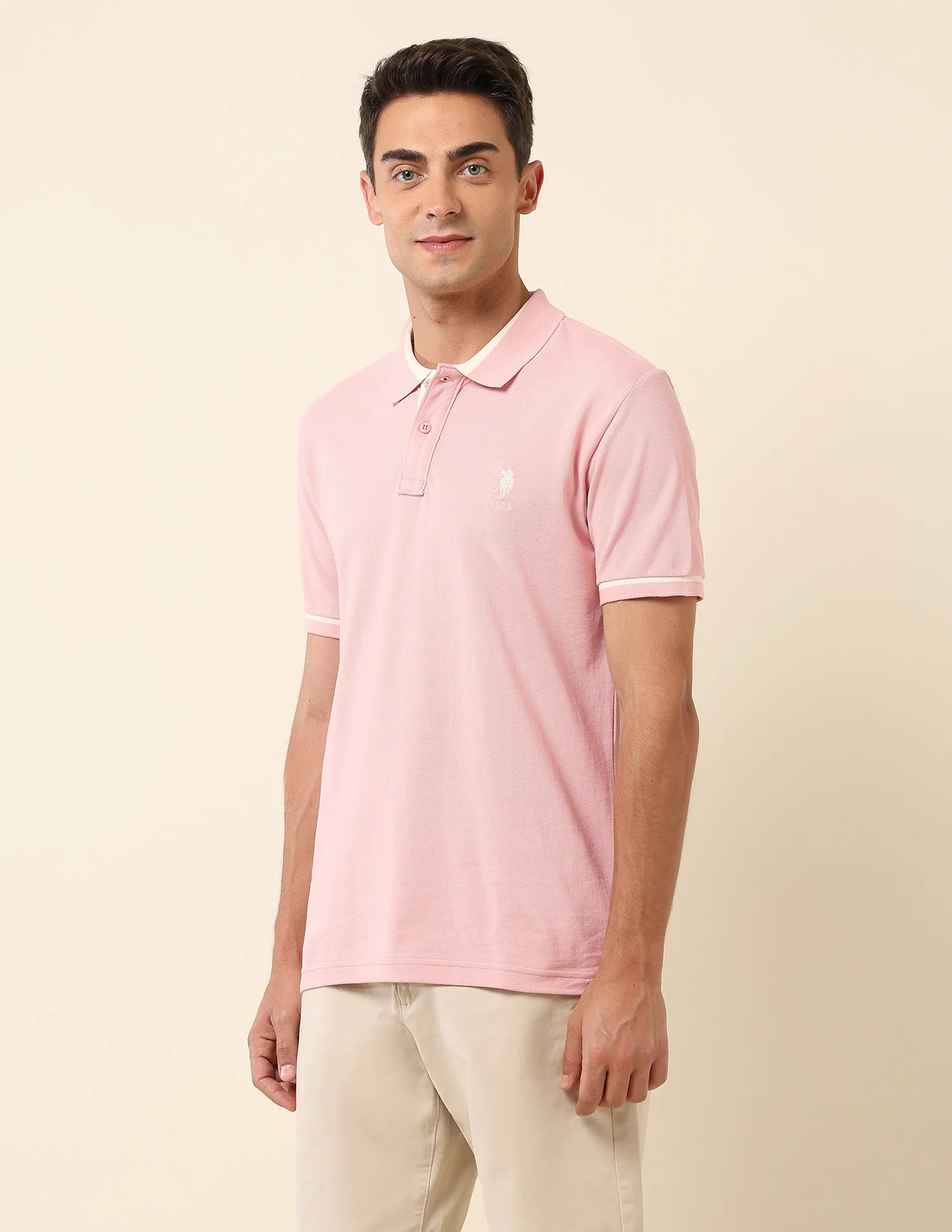 Pure Cotton Slim Fit Polo Shirt - Image 4