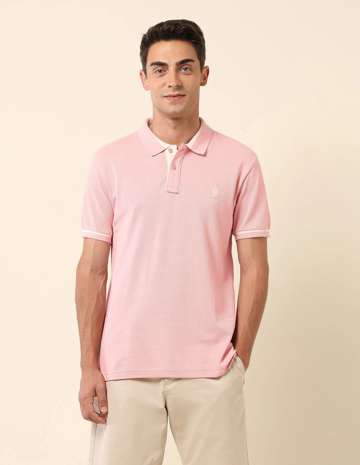 Pure Cotton Slim Fit Polo Shirt - Image 6